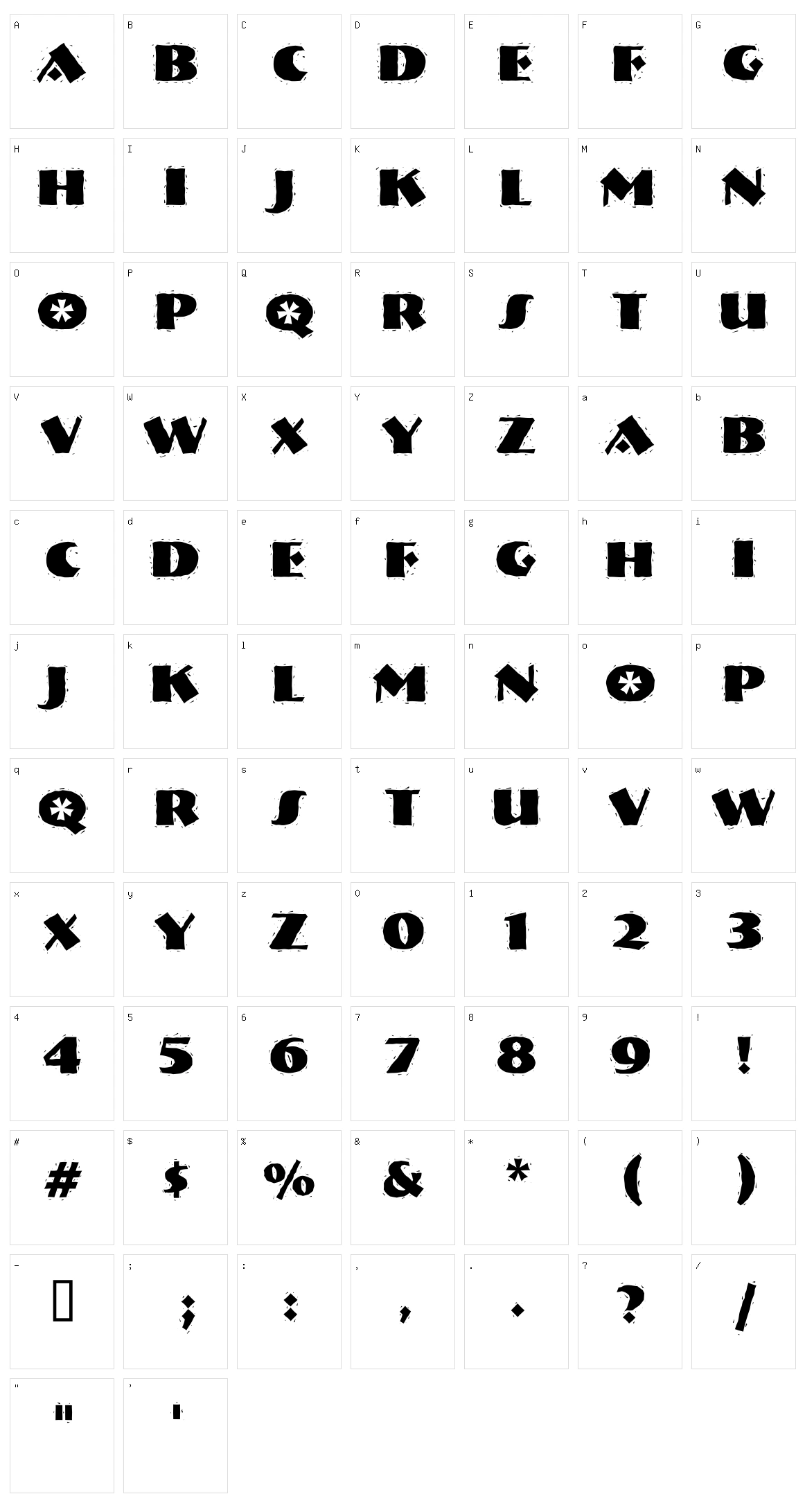 Nervouz Reich Character Set