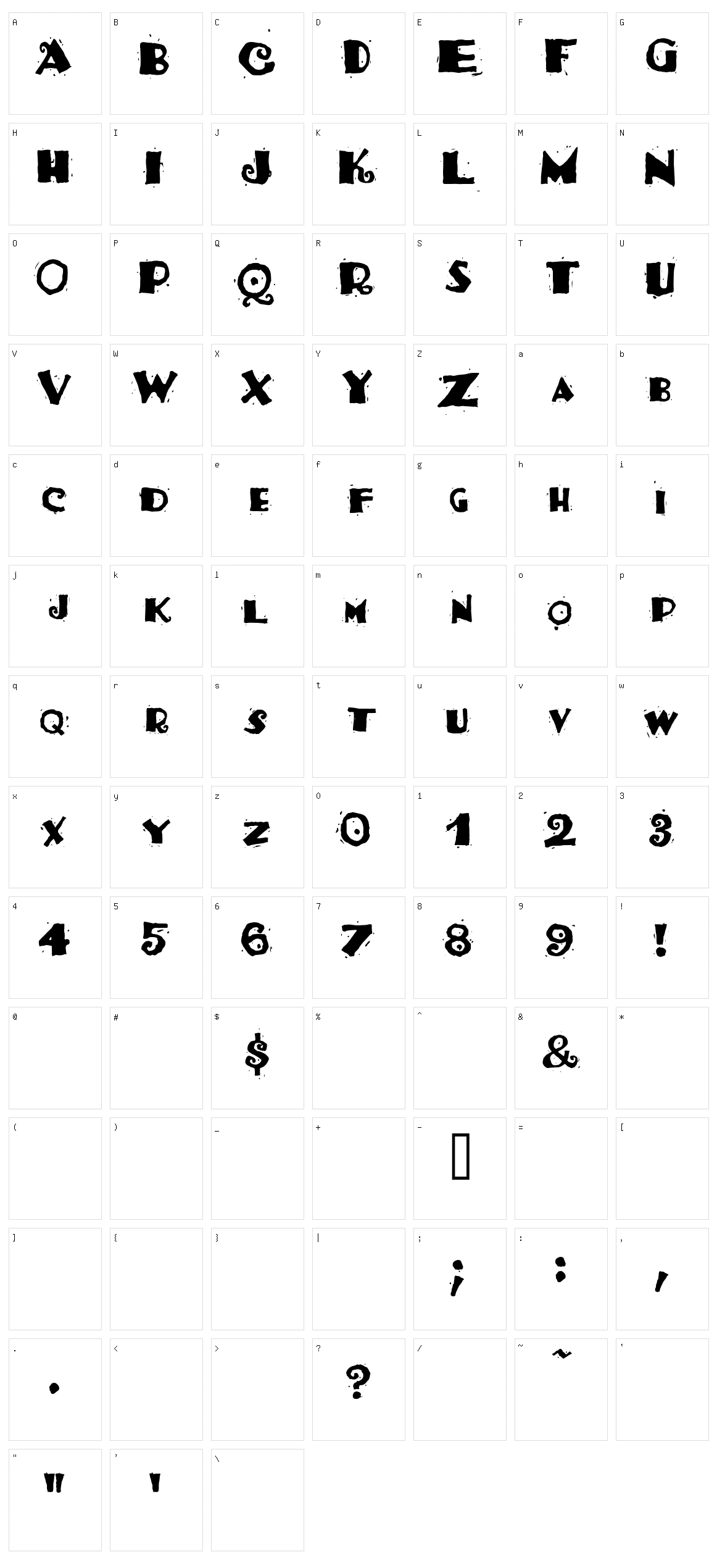 Taco Salad Character Set