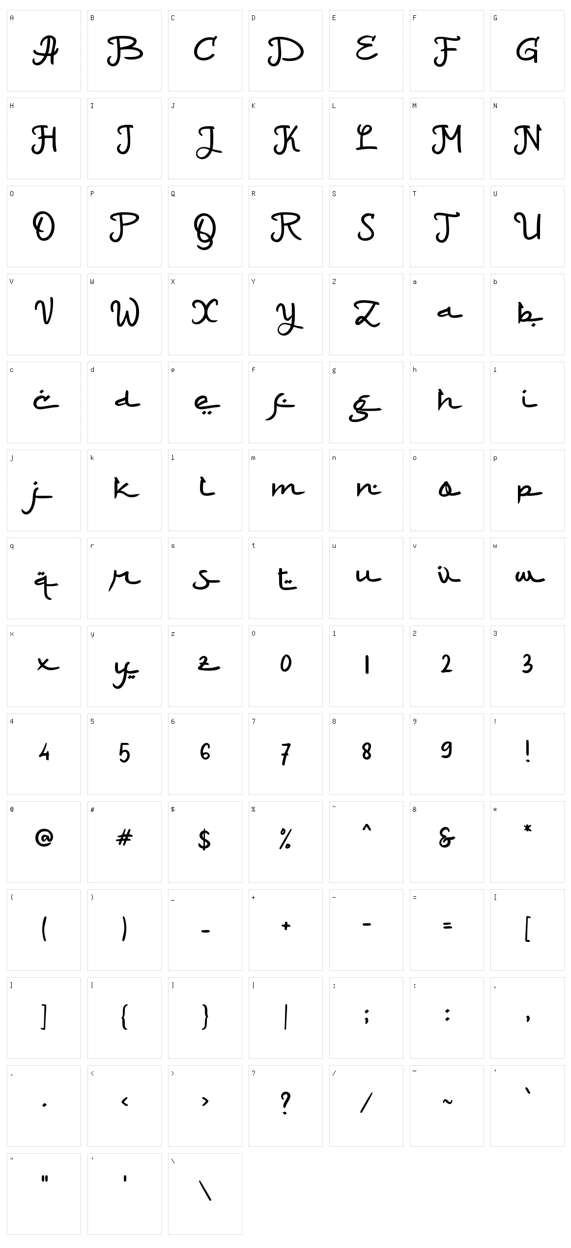 a Maaf Lahir Batin Character Set