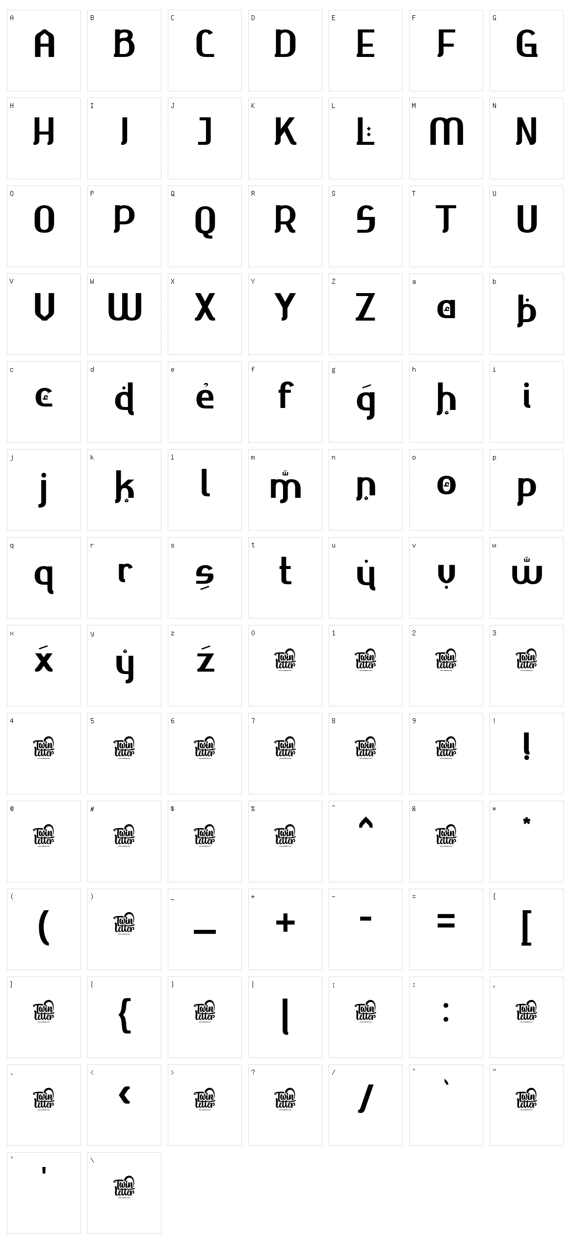 Ahmisya Character Set