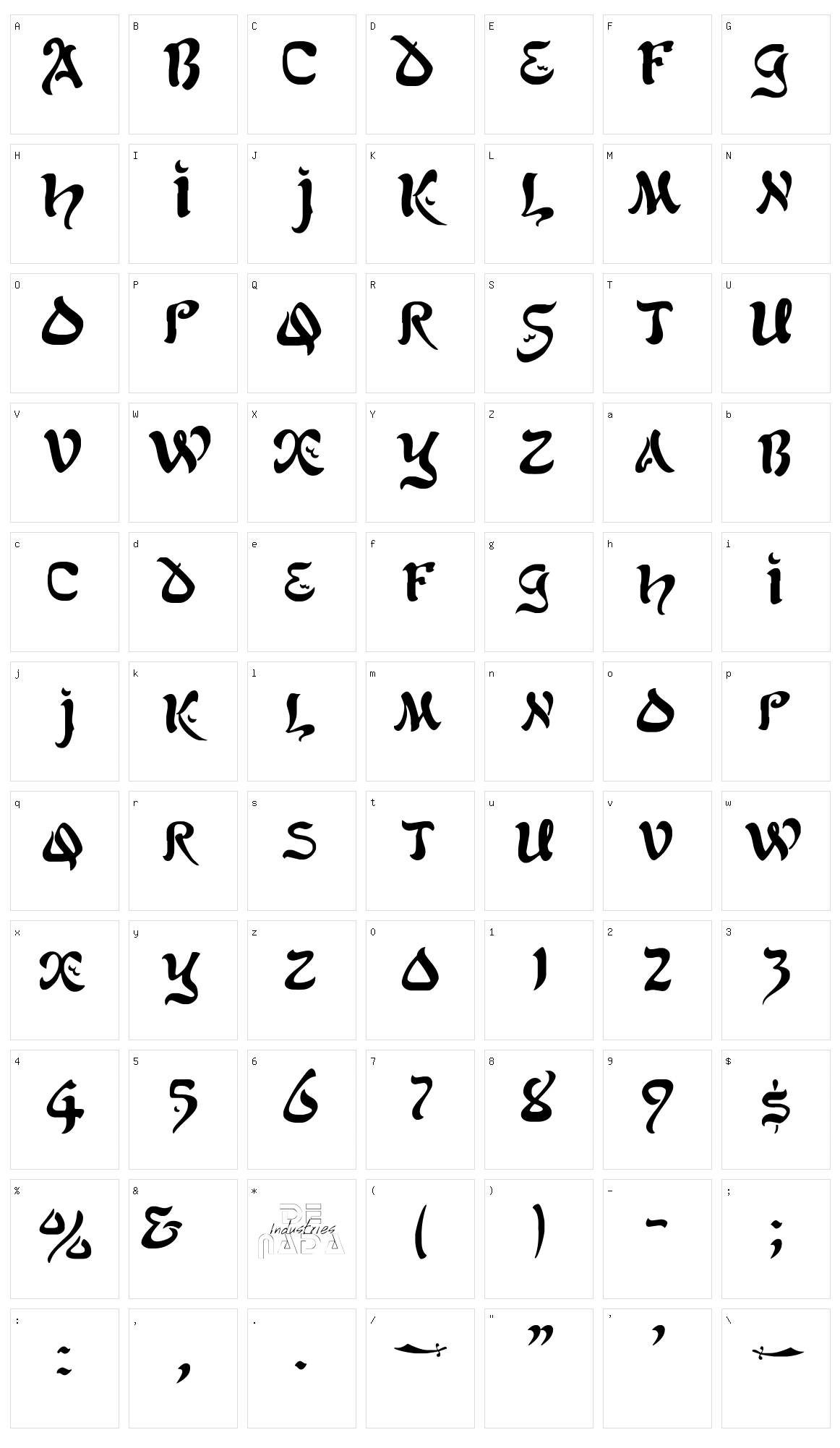 Alfred Drake Character Set