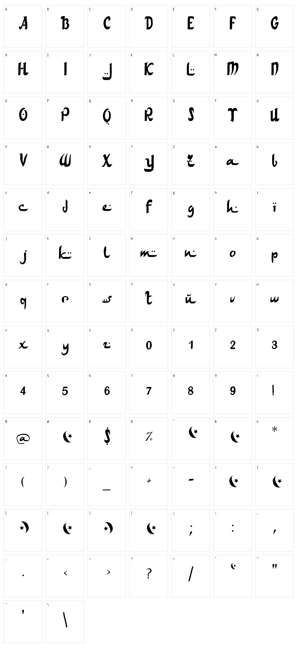 Arab Dances Character Set