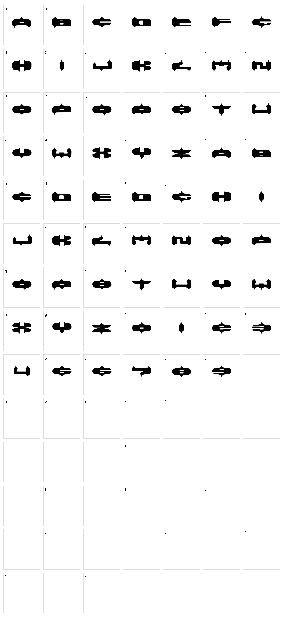 Arabian Lamb Character Set