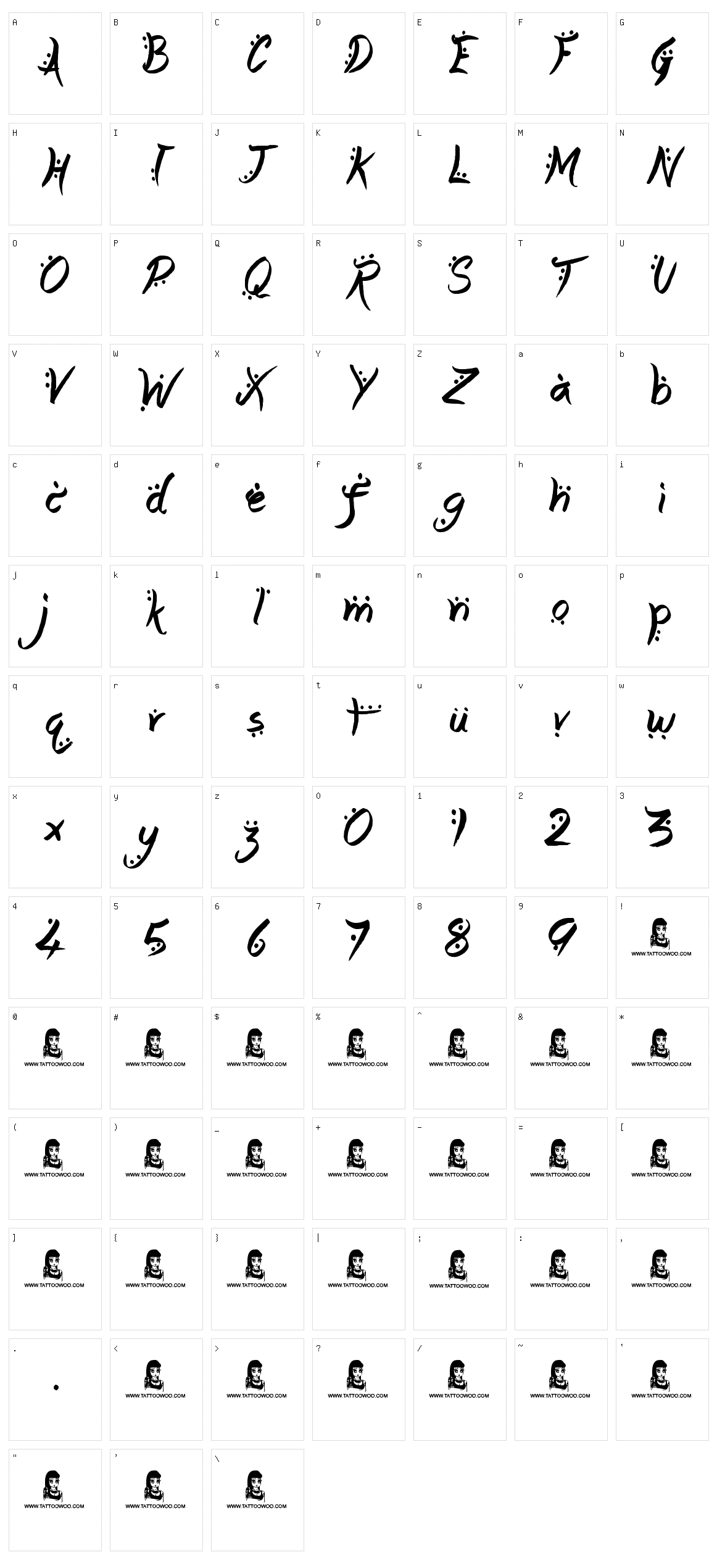Arabic Magic Character Set