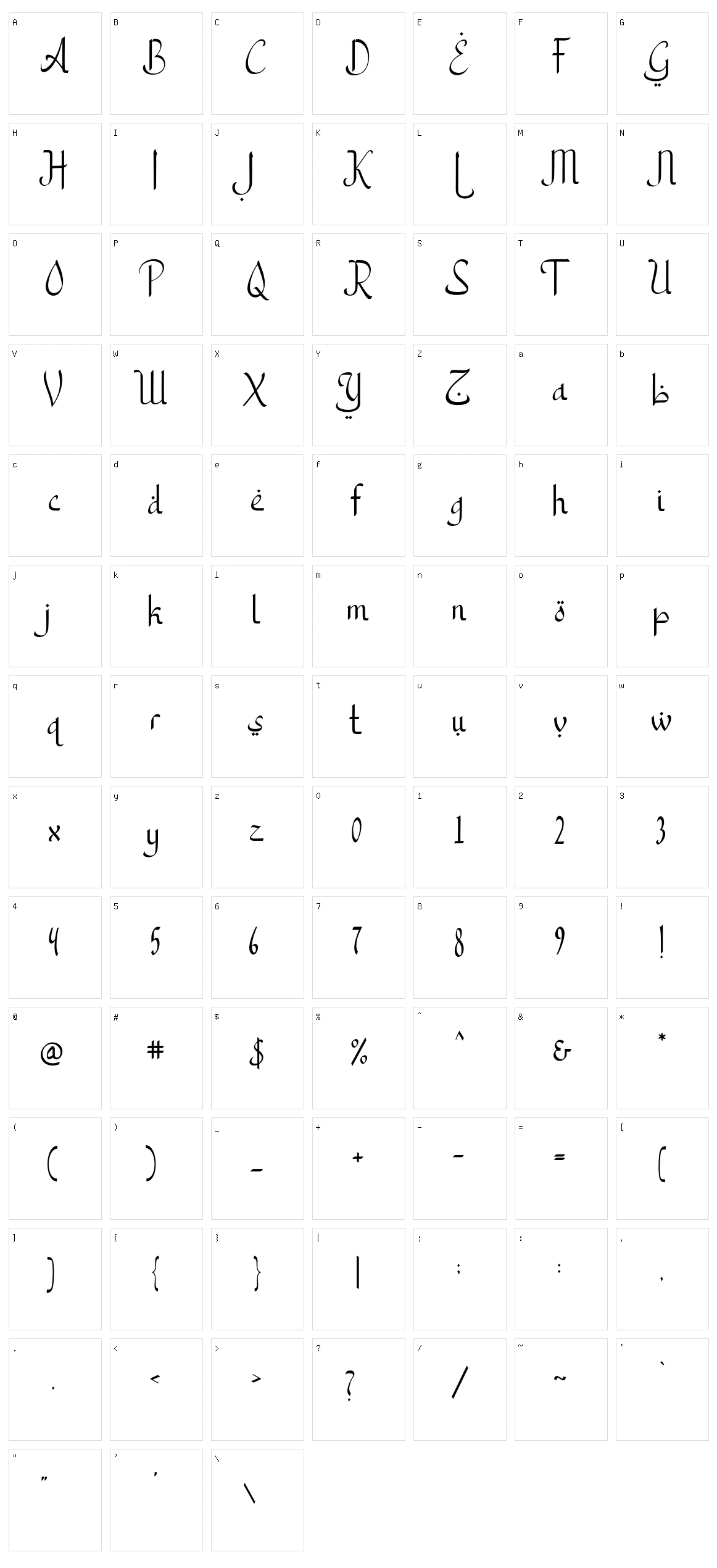 Arabic Ramadhan Character Set