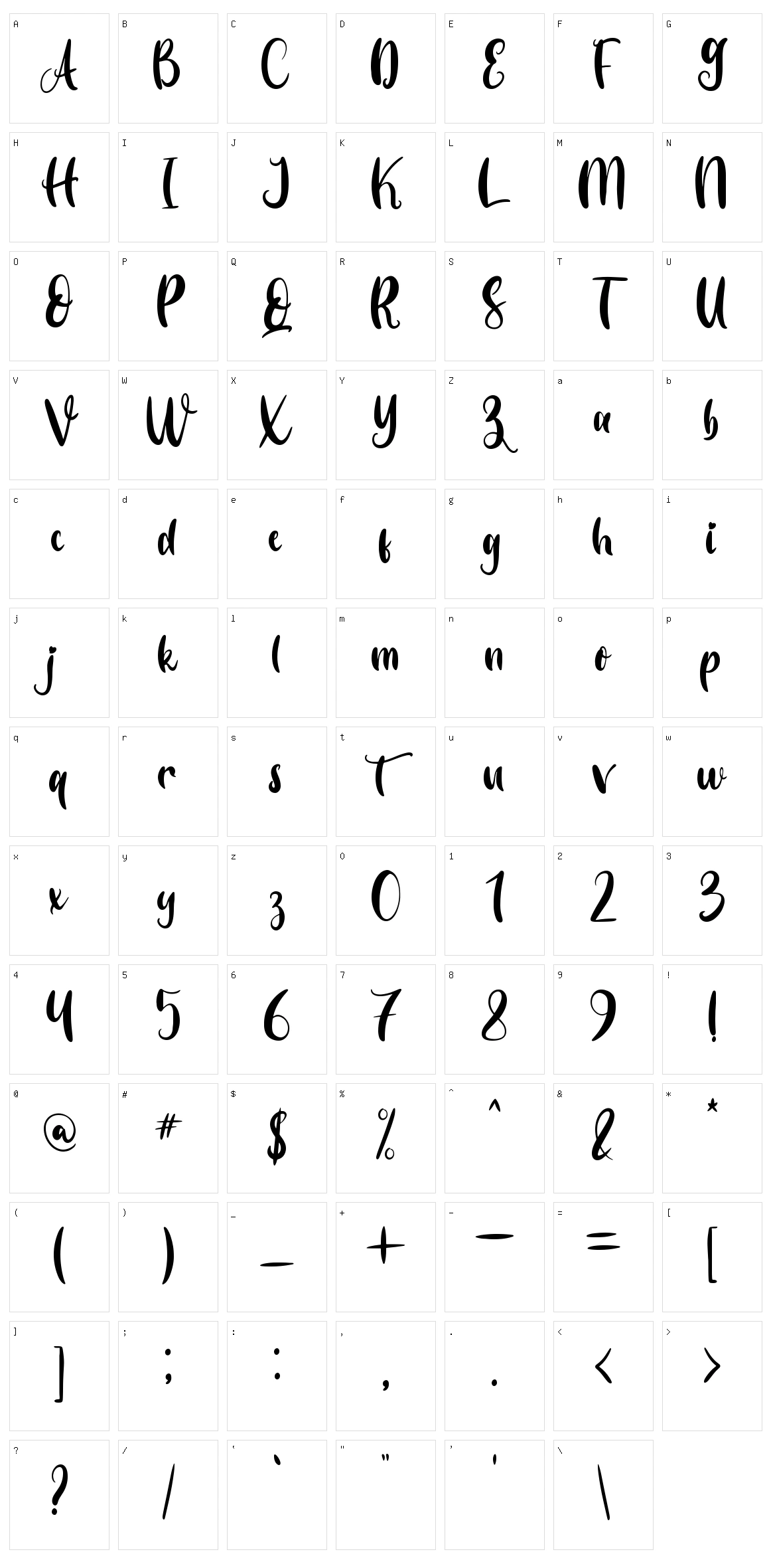 Vibelove Character Set