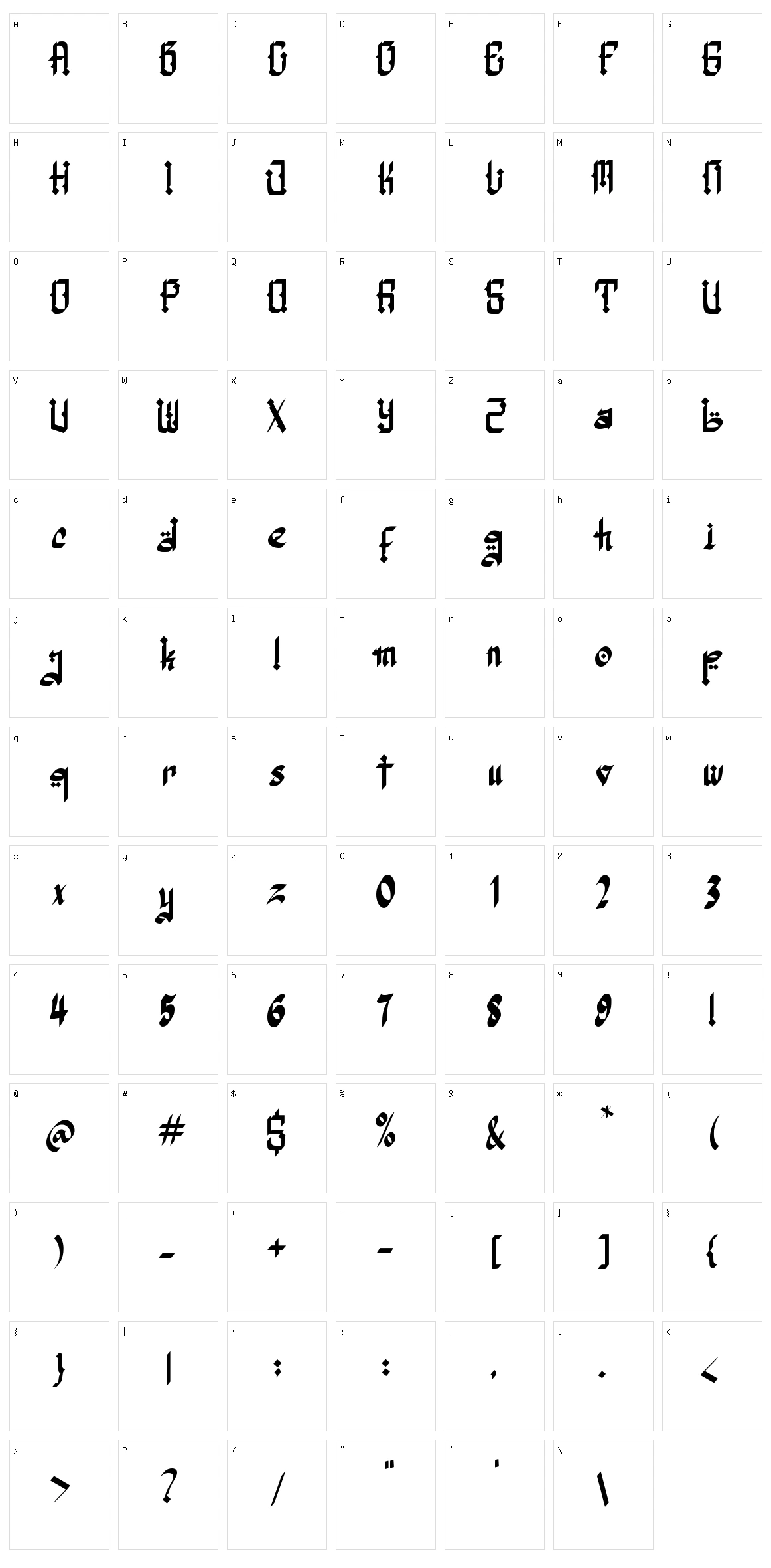 Assyam Character Set
