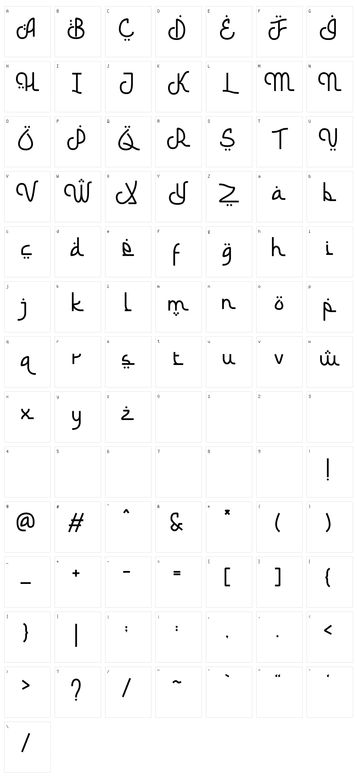Barokah Ramadhan Character Set