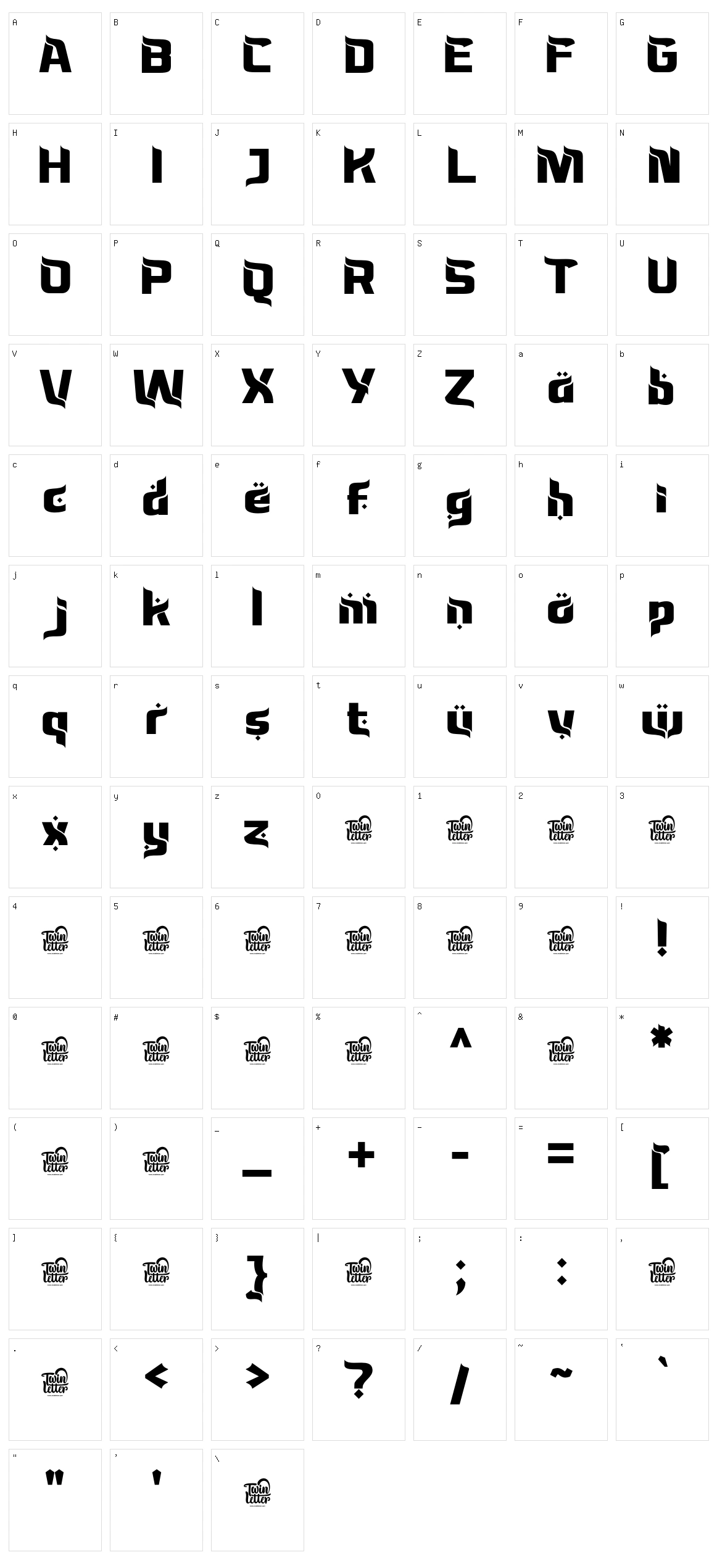 Bassun Character Set