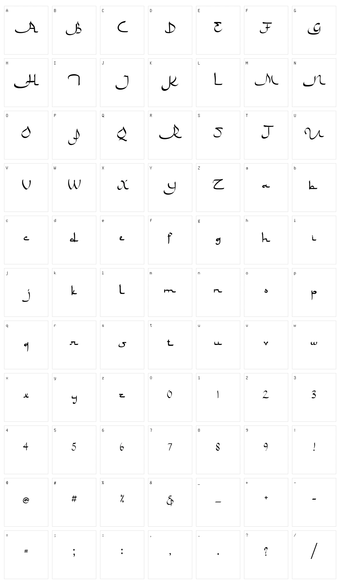 Bulan Ramadhan Character Set