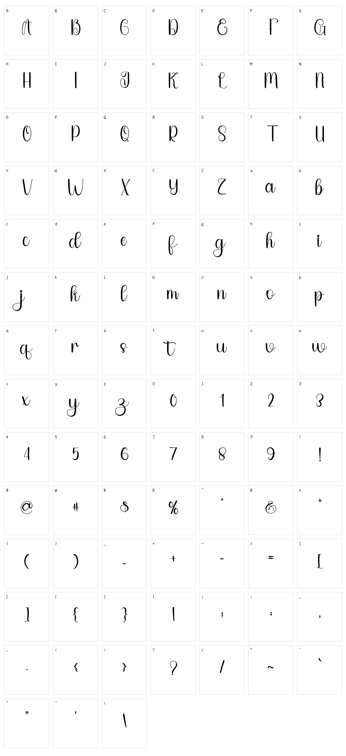 Daddy Character Set