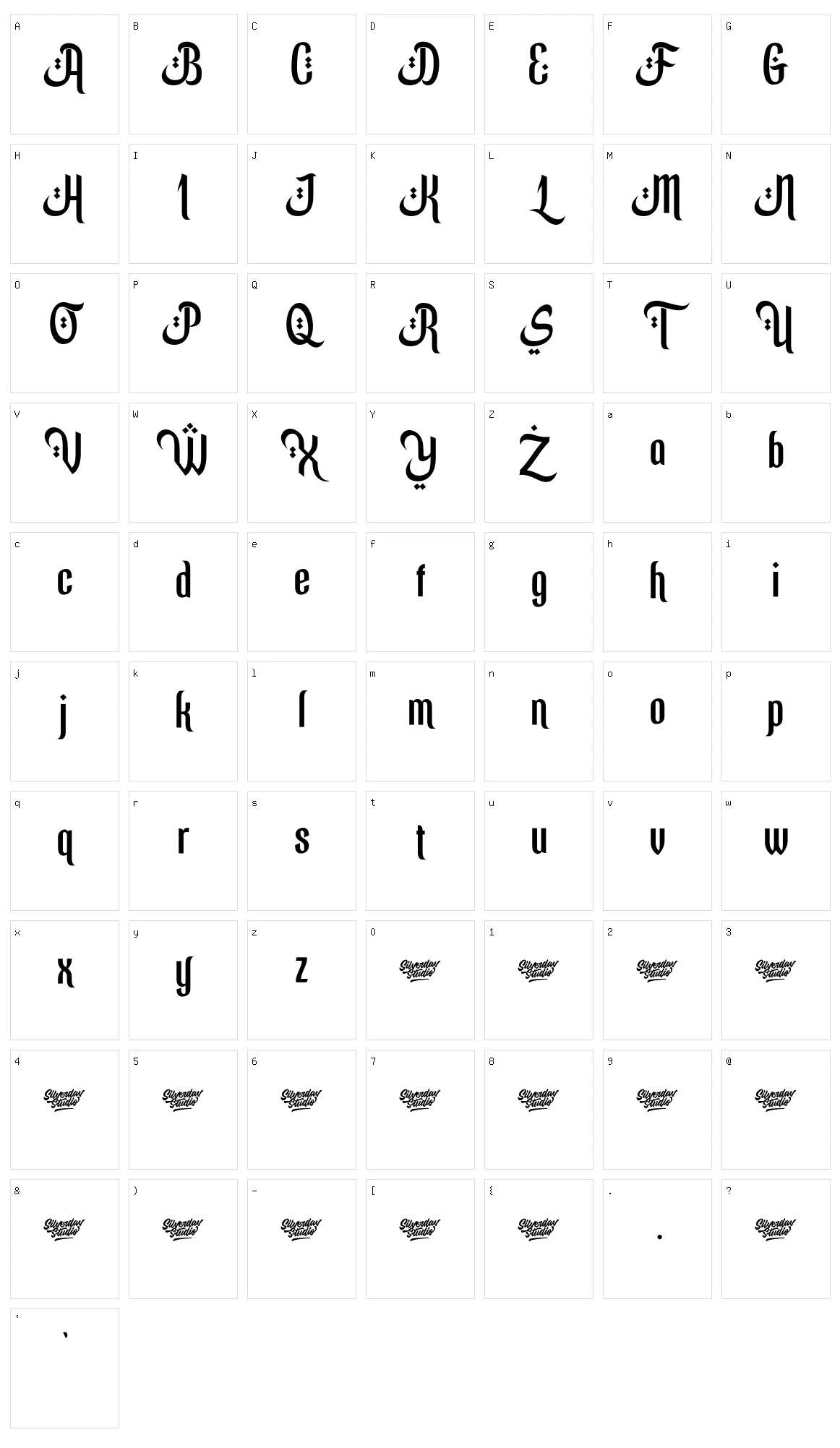 Ramadhan Mubarok Character Set