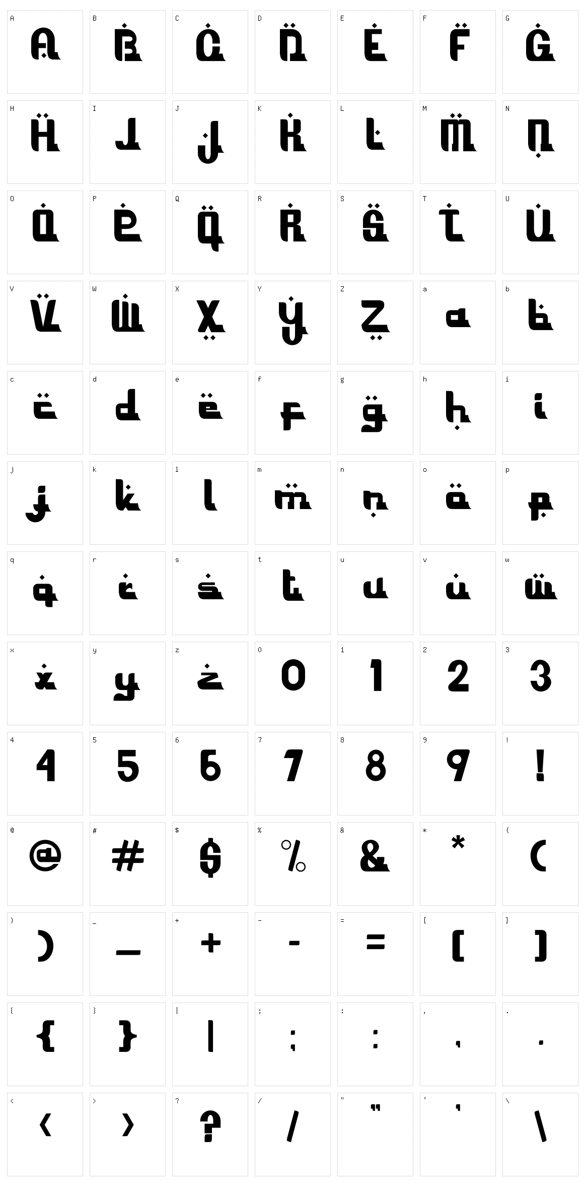 Ramadhani Character Set
