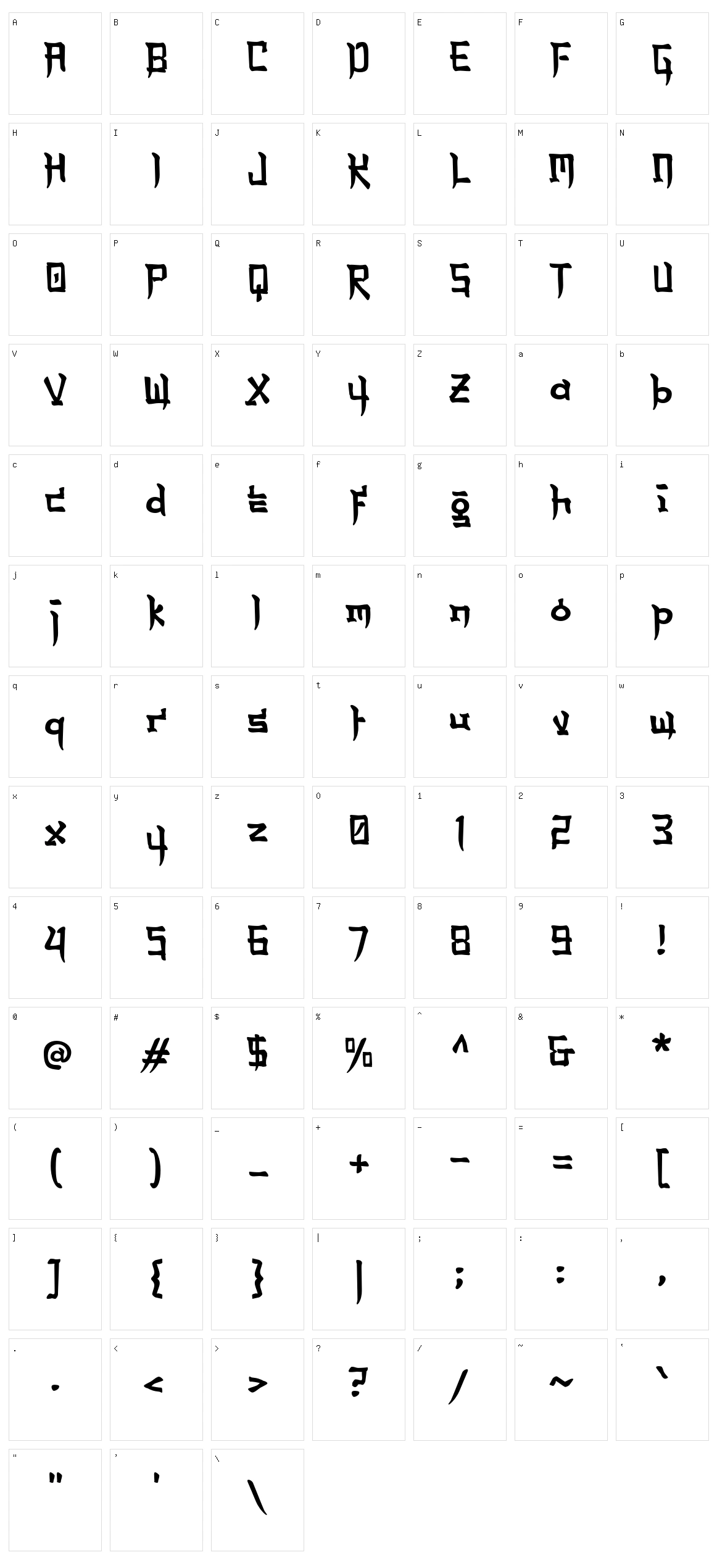 A Annyeong Haseyo Character Set