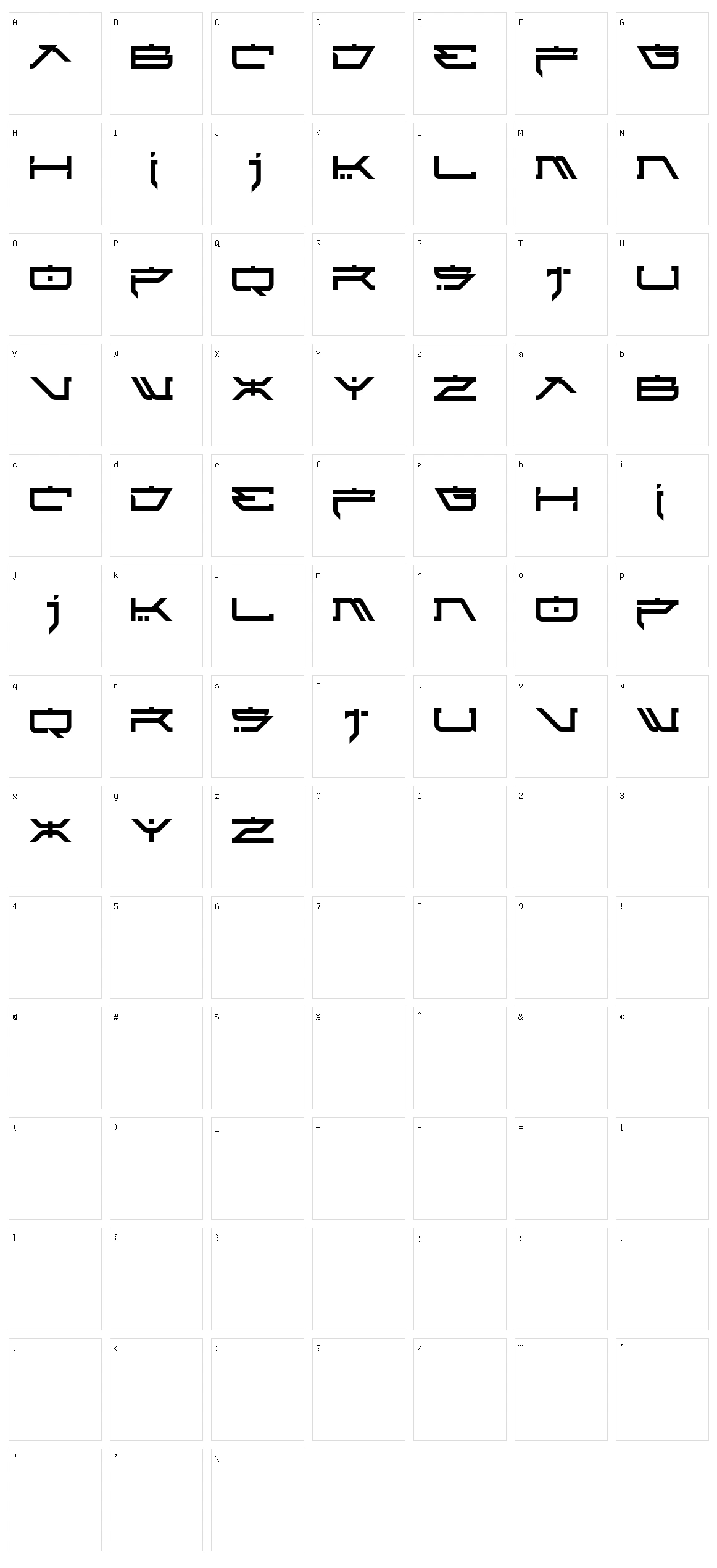 Atari Kids Character Set