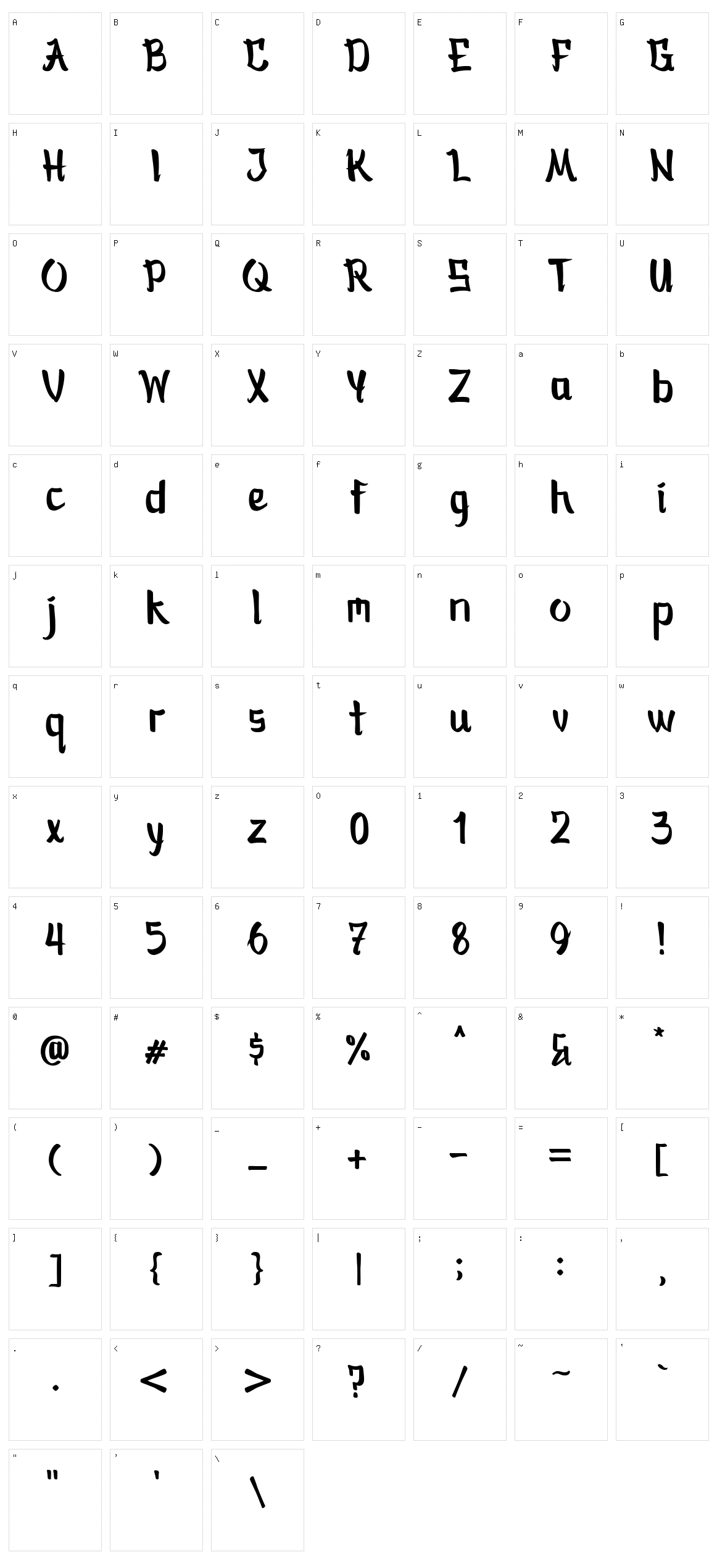Bankai Character Set