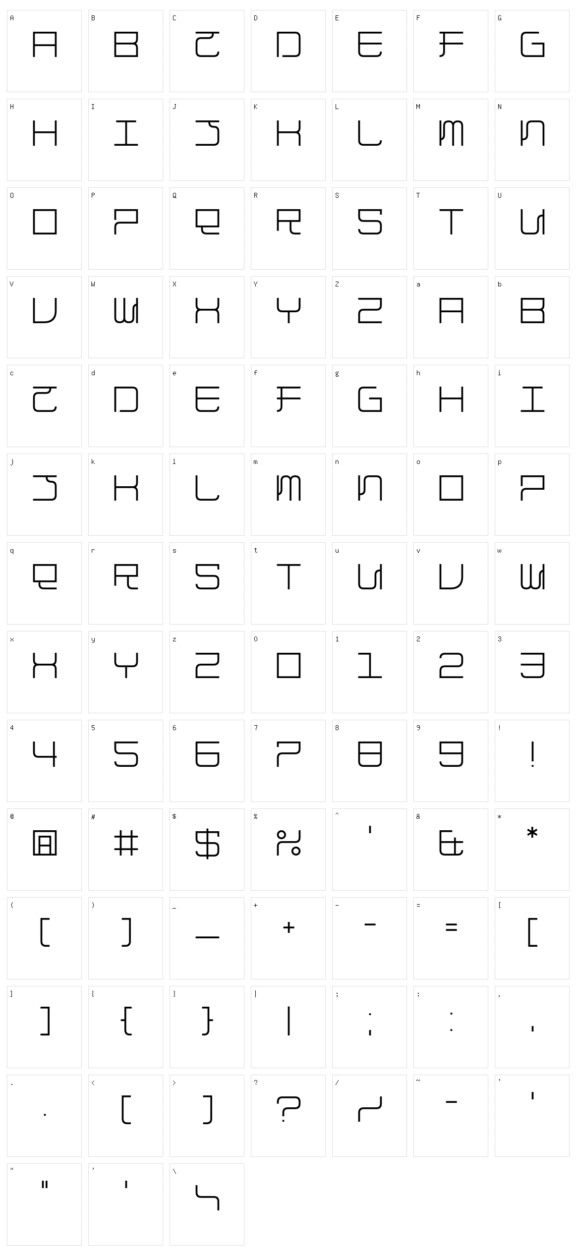 China Fad Character Set