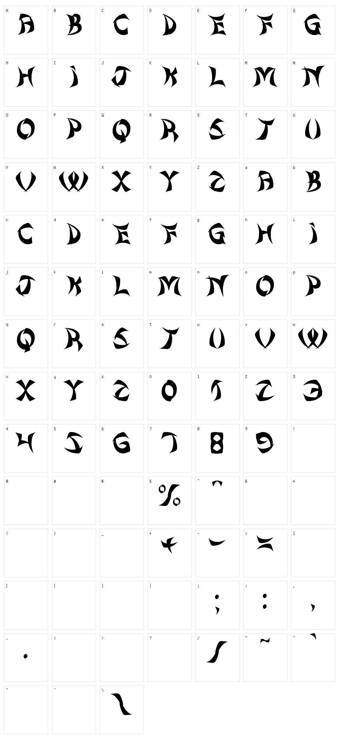 Chinese Wok Food St Character Set