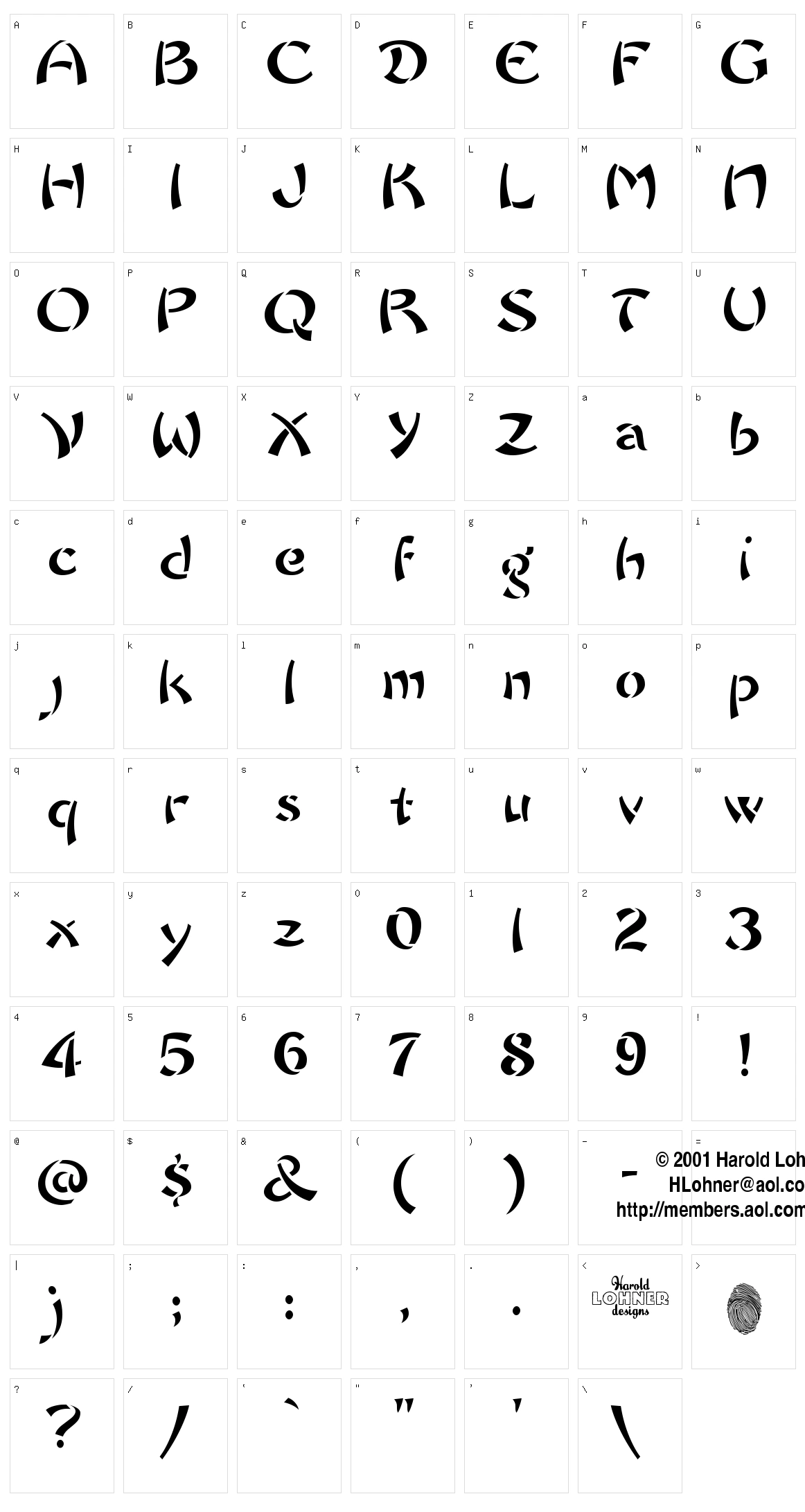 Chow Fun Character Set