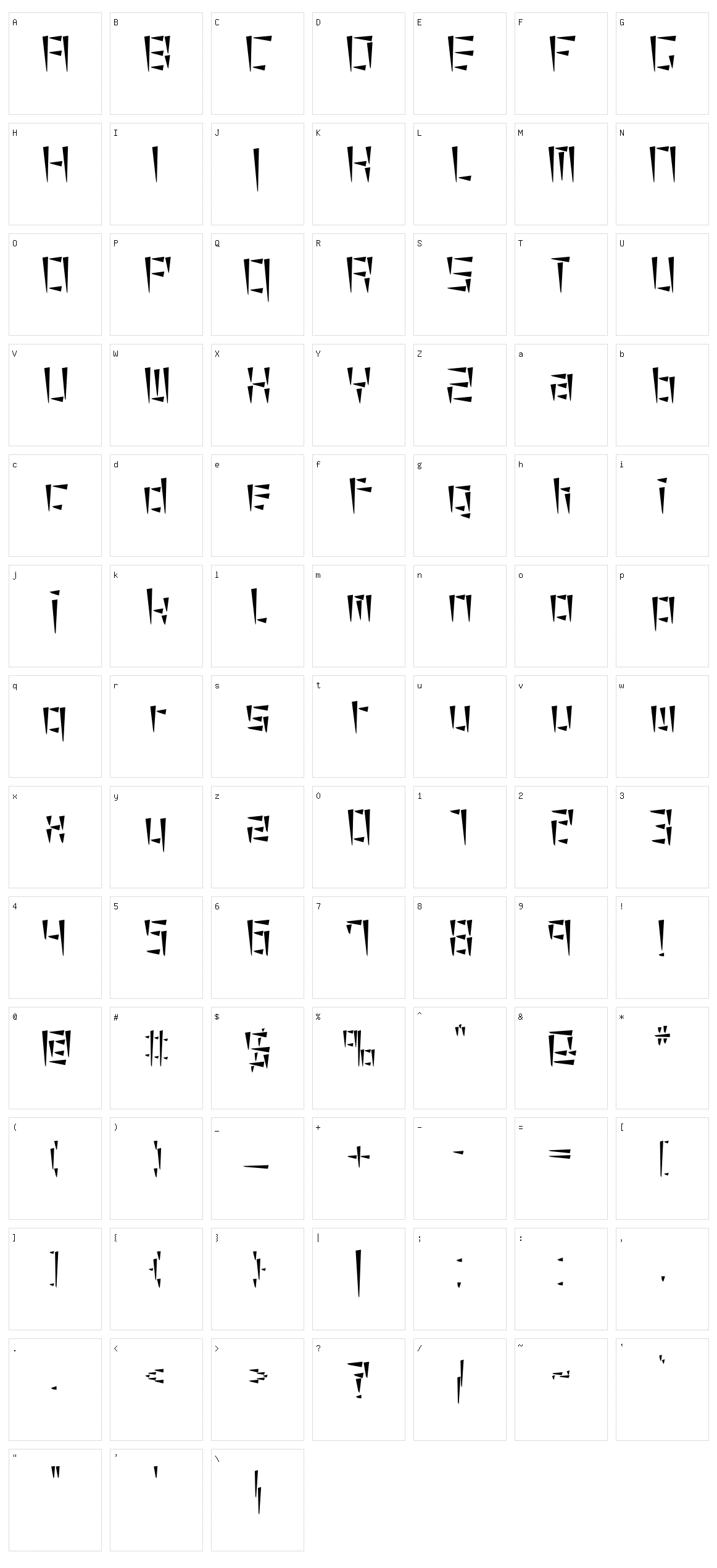 Cuneiform Character Set