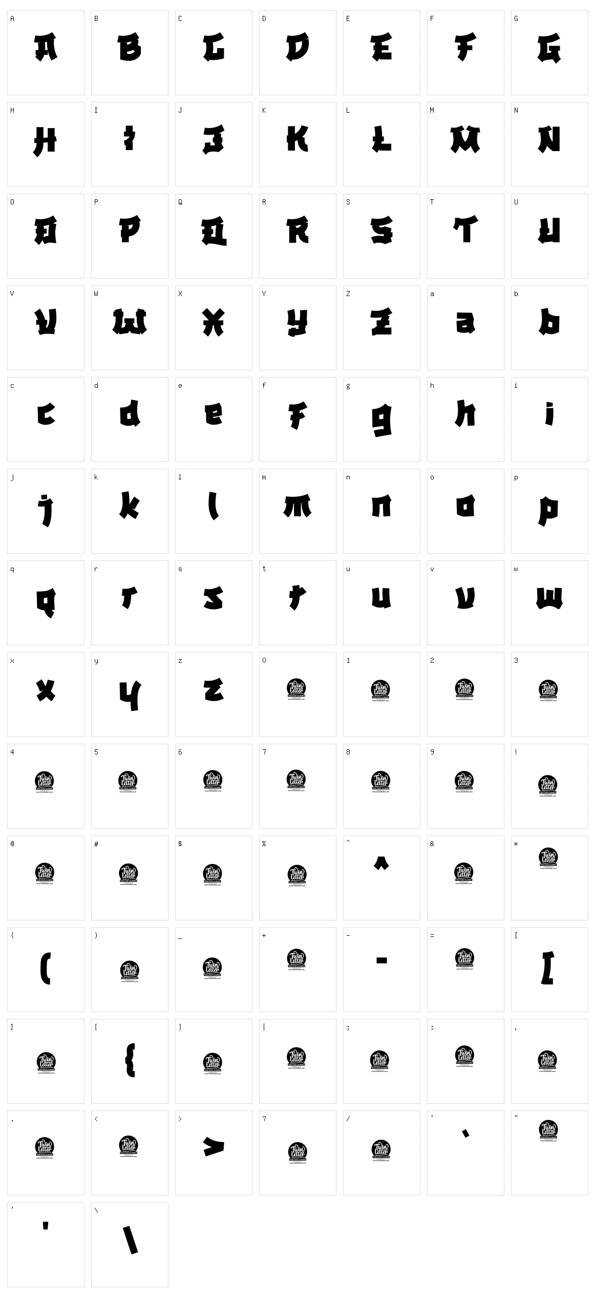 Dasego Character Set
