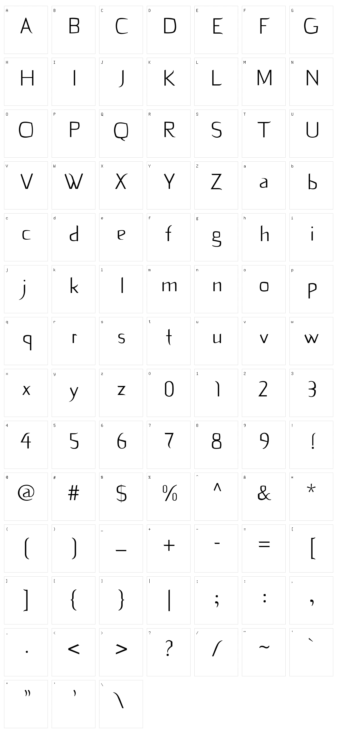 Dekiru Character Set