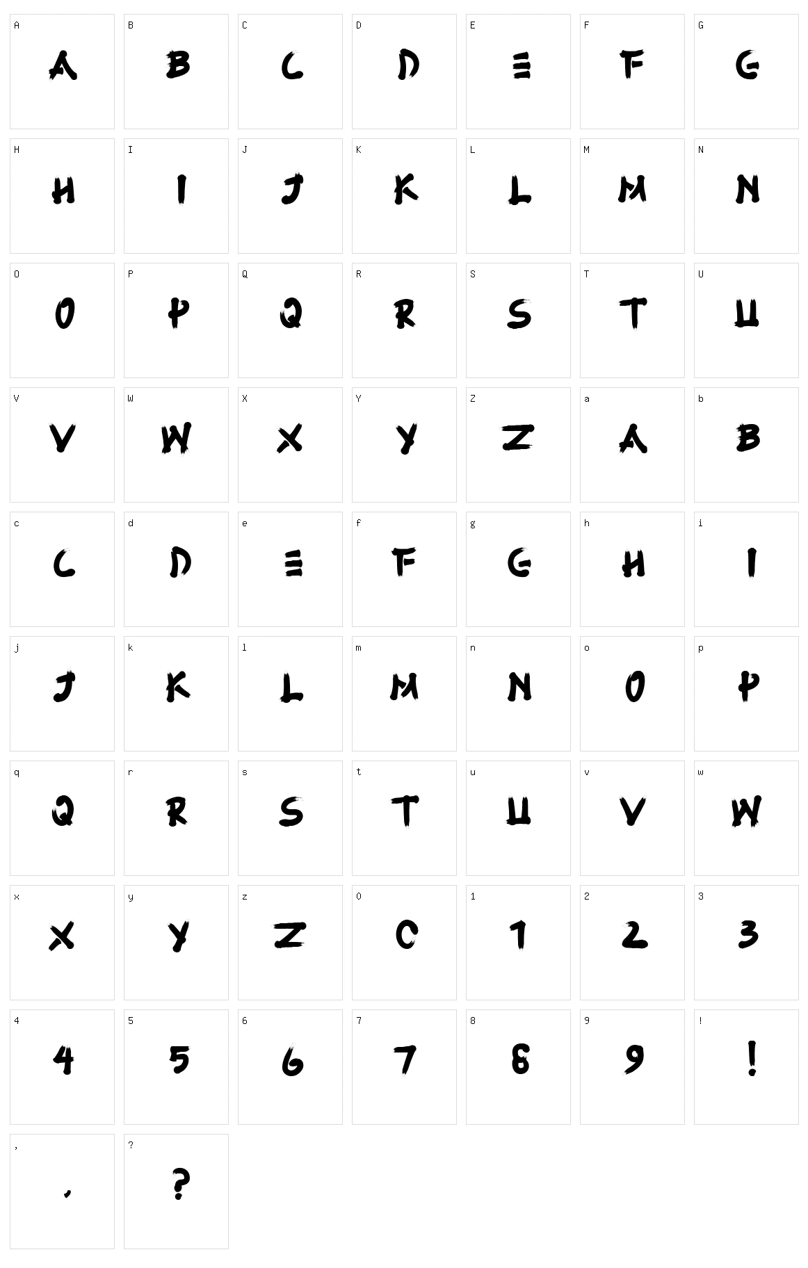 Fujimaru Character Set