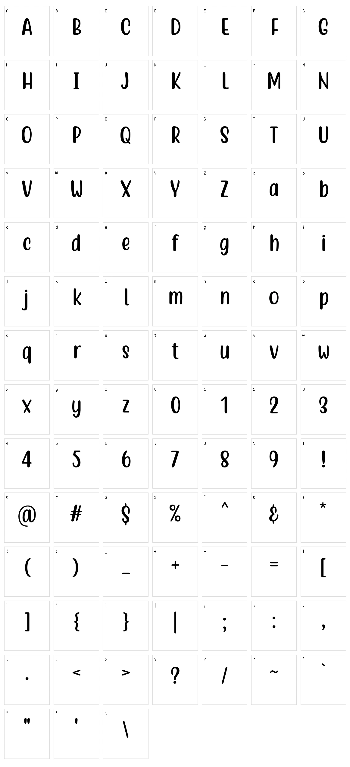 Quotable Character Set