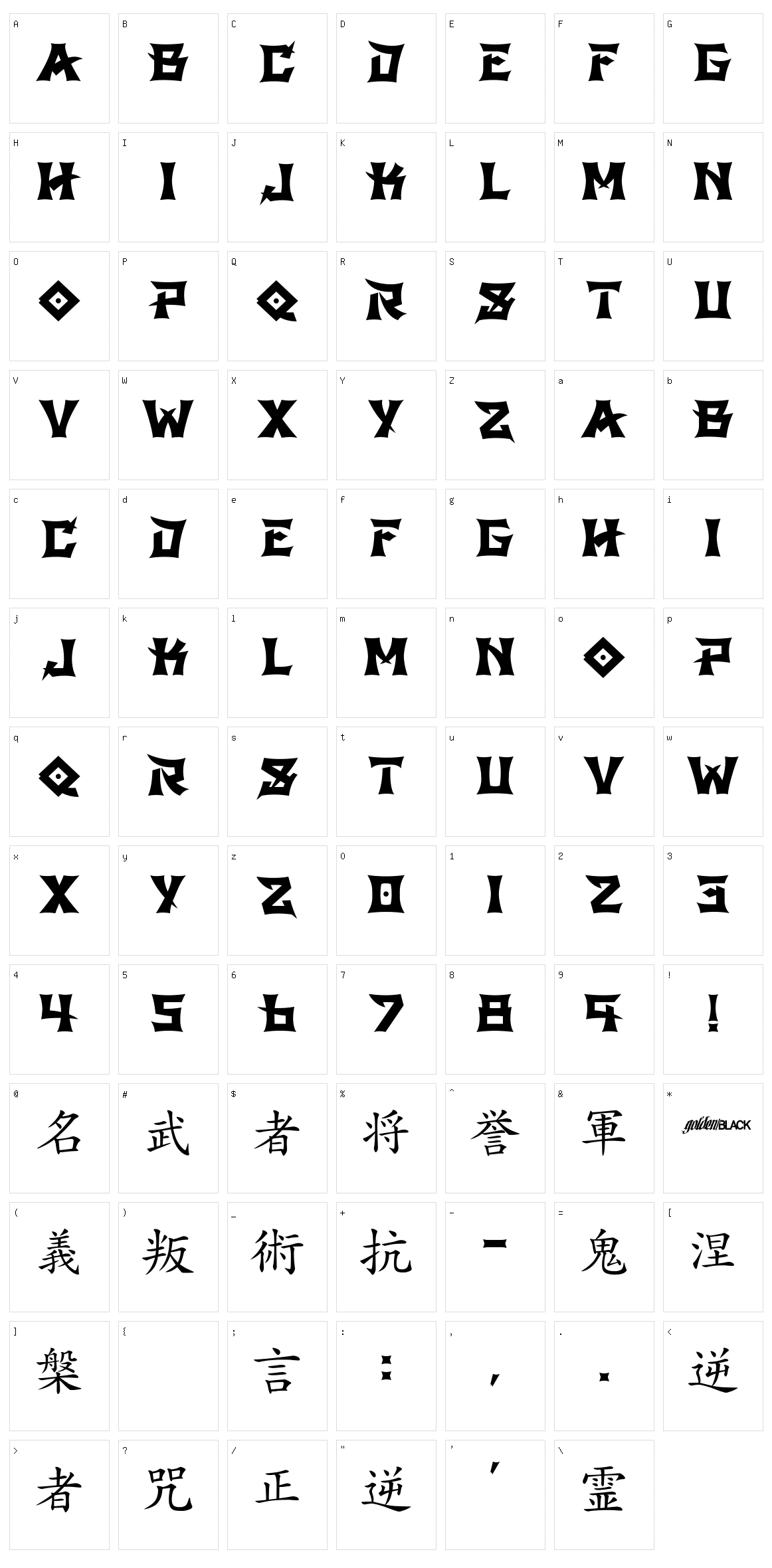 GB Shinto Character Set