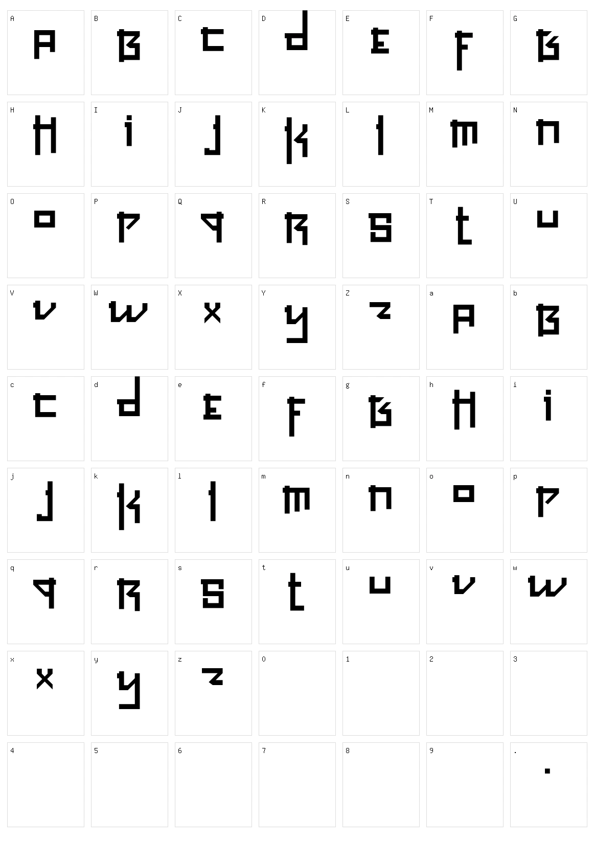 Hagane Character Set