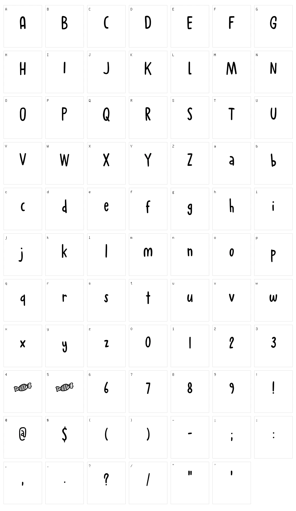 Chewy Caramel Character Set