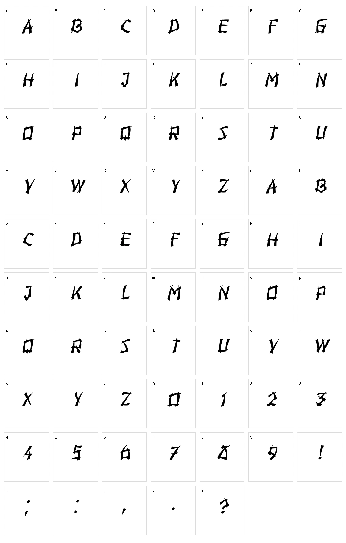 Hiroshima Character Set