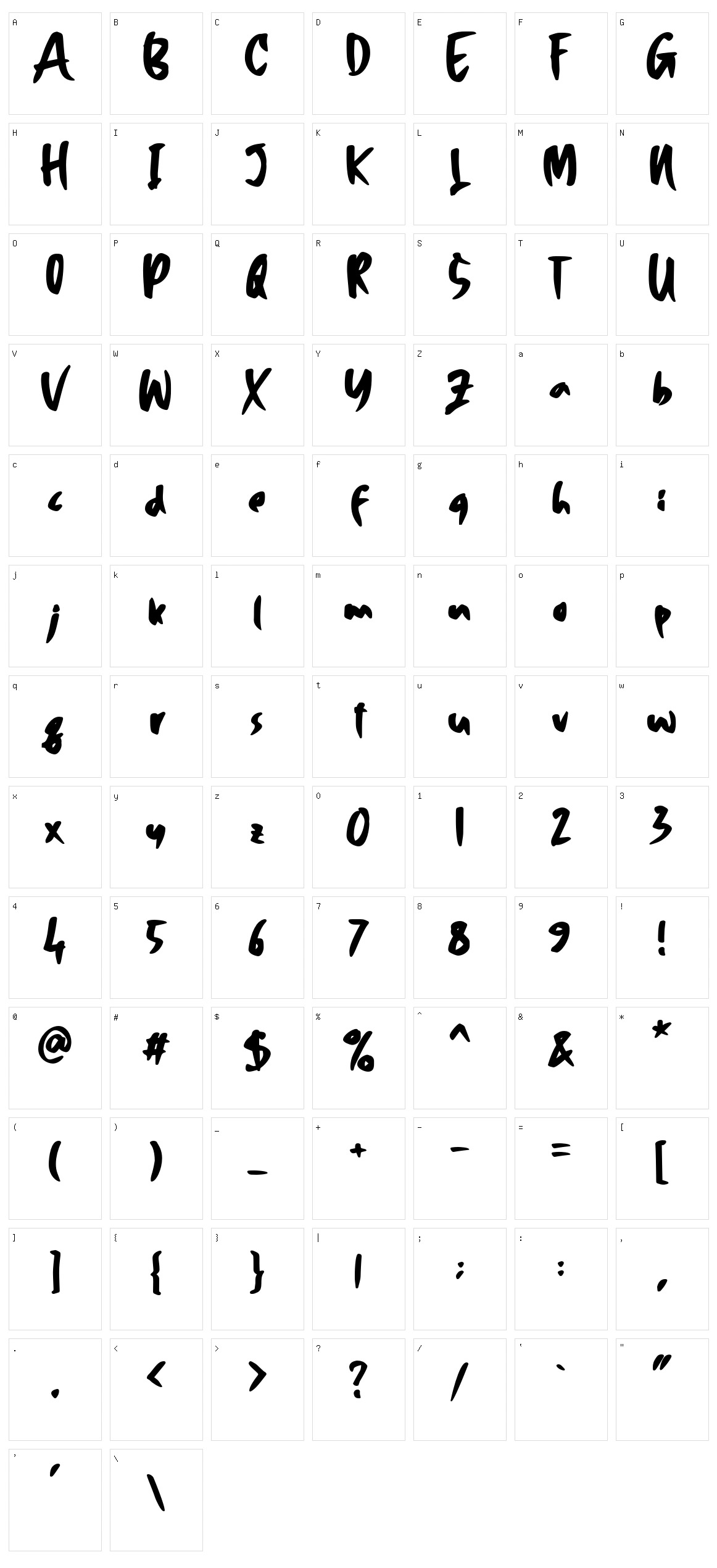 Hiroshima Character Set