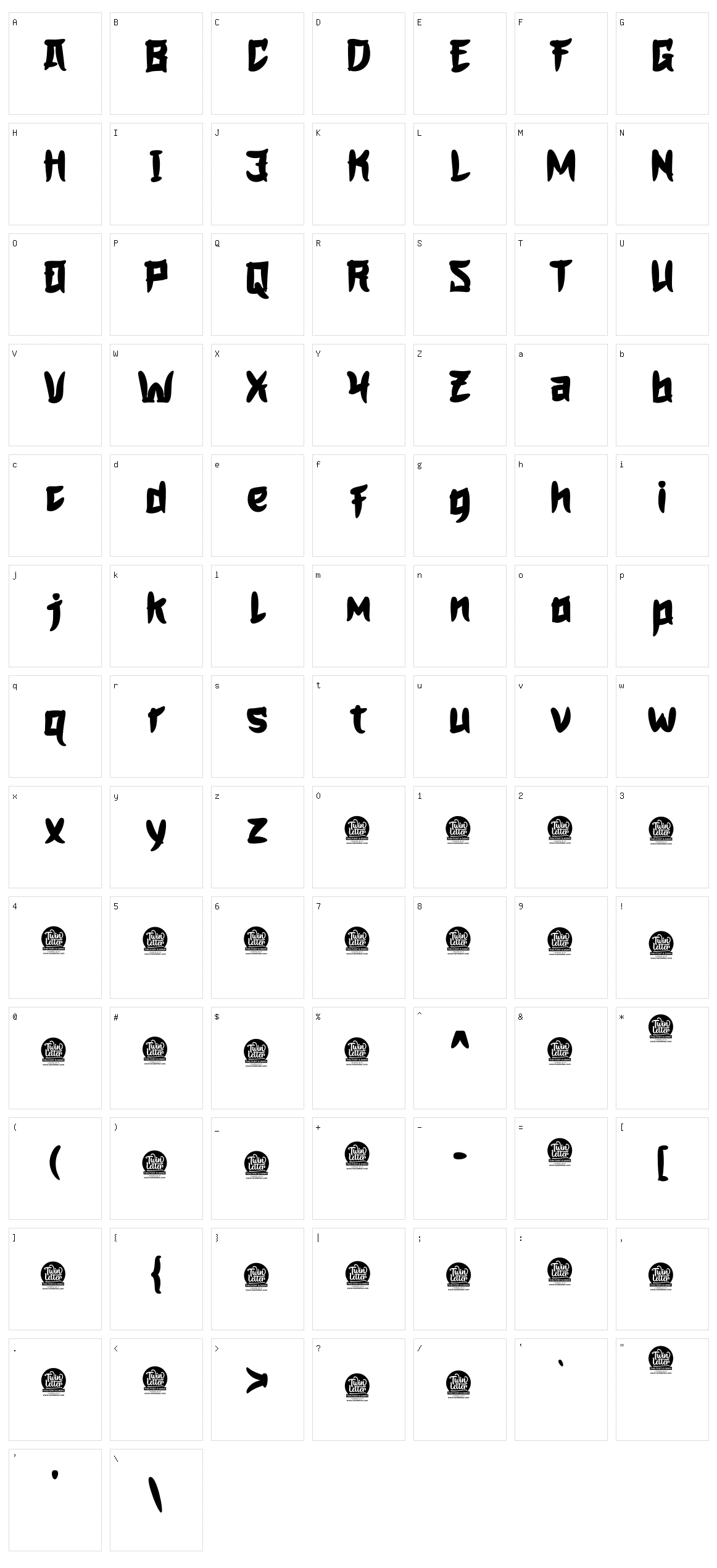 Hogata Character Set