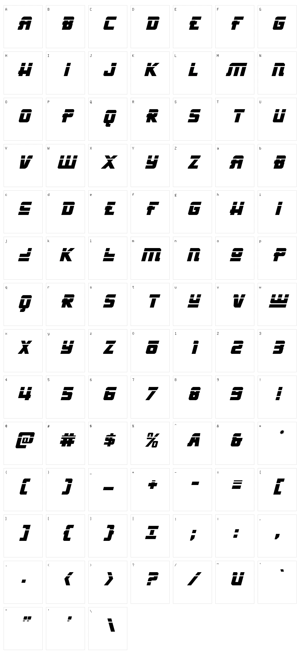Hong Kong Hustle Character Set