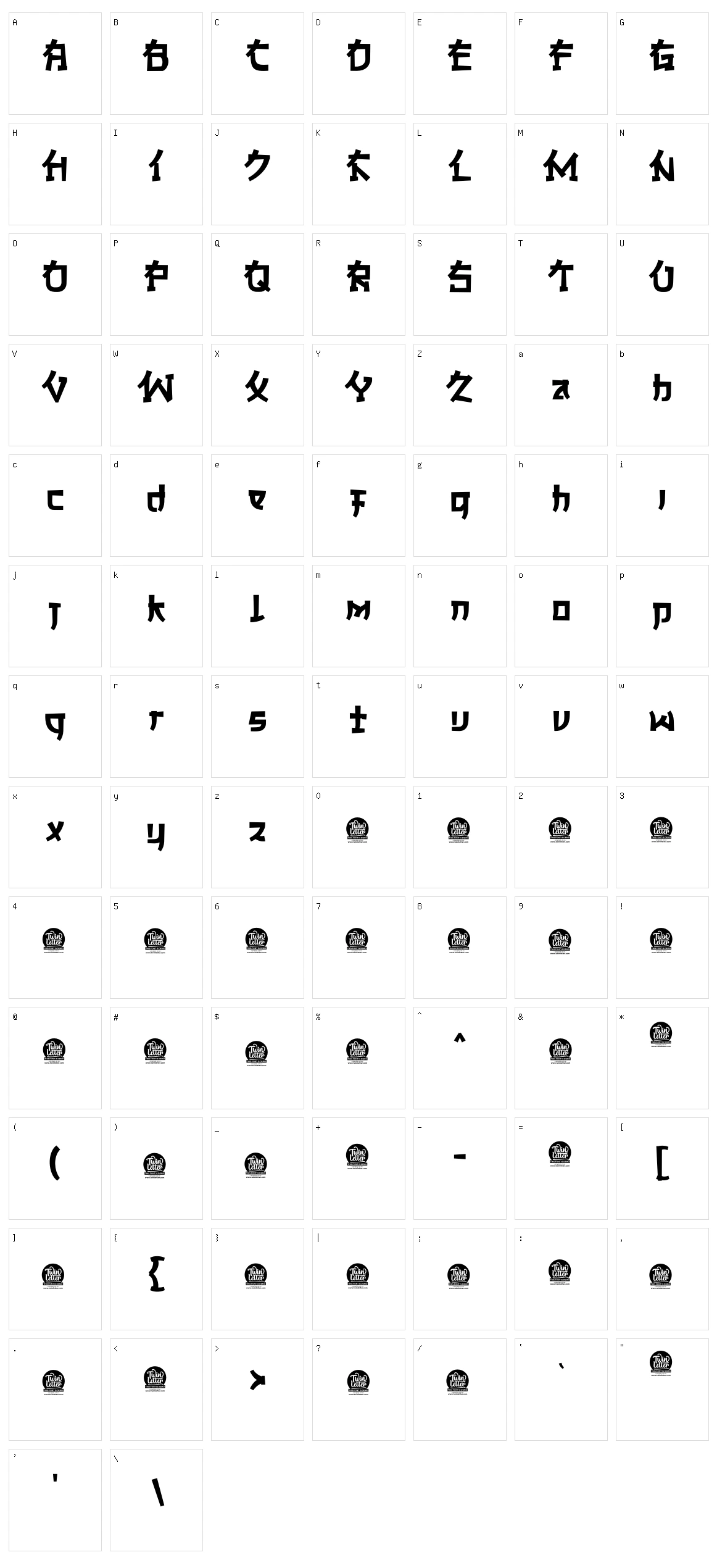 Jakosta Character Set