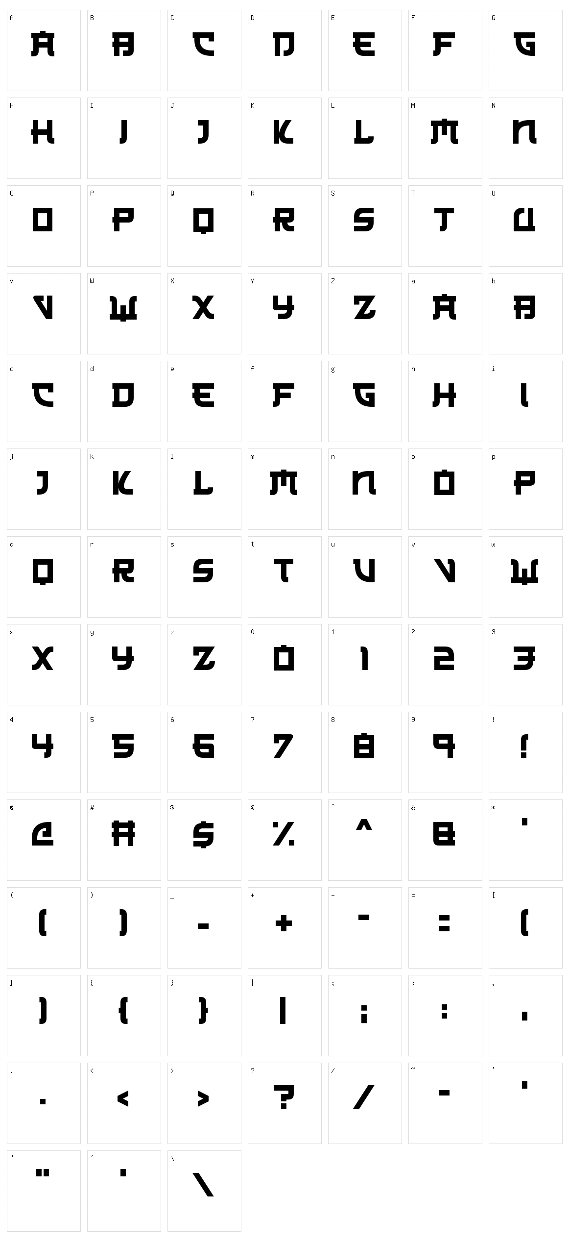 Japanese 3017 Character Set