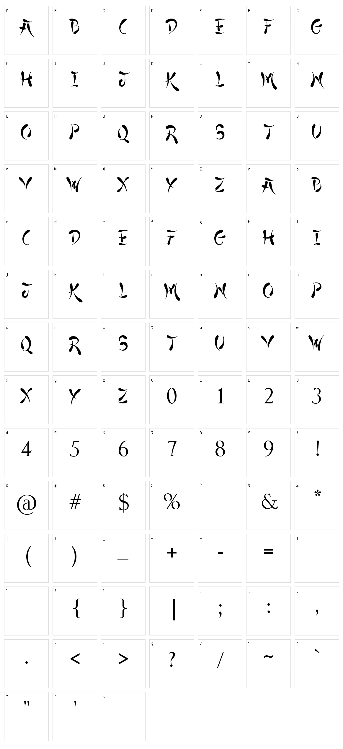 Japanese Style Character Set