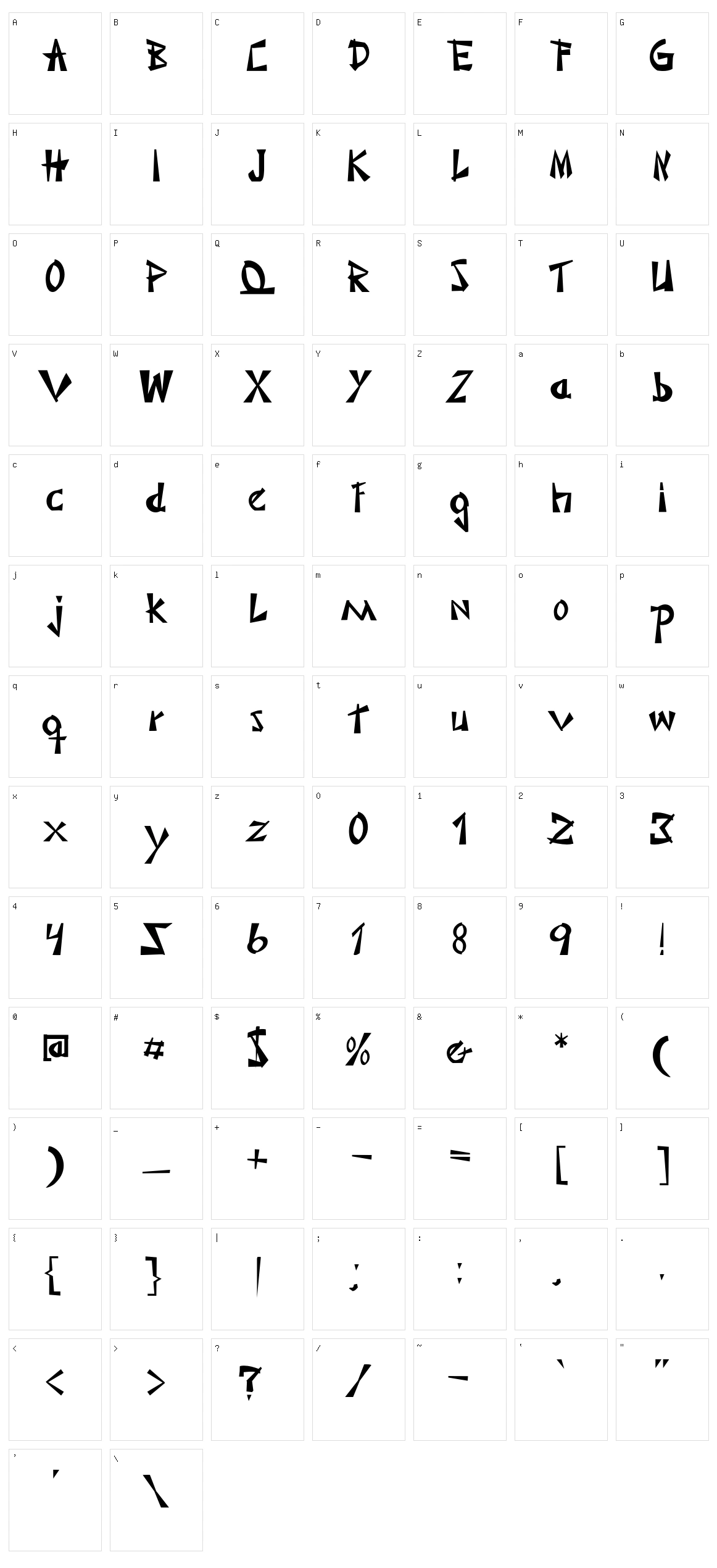 Japonesa Character Set