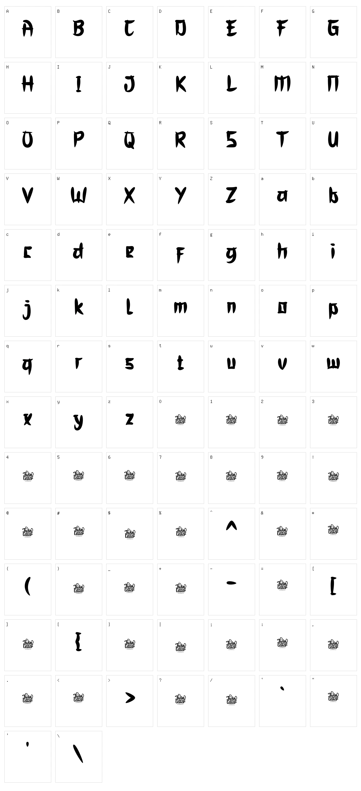 Jumiko Character Set