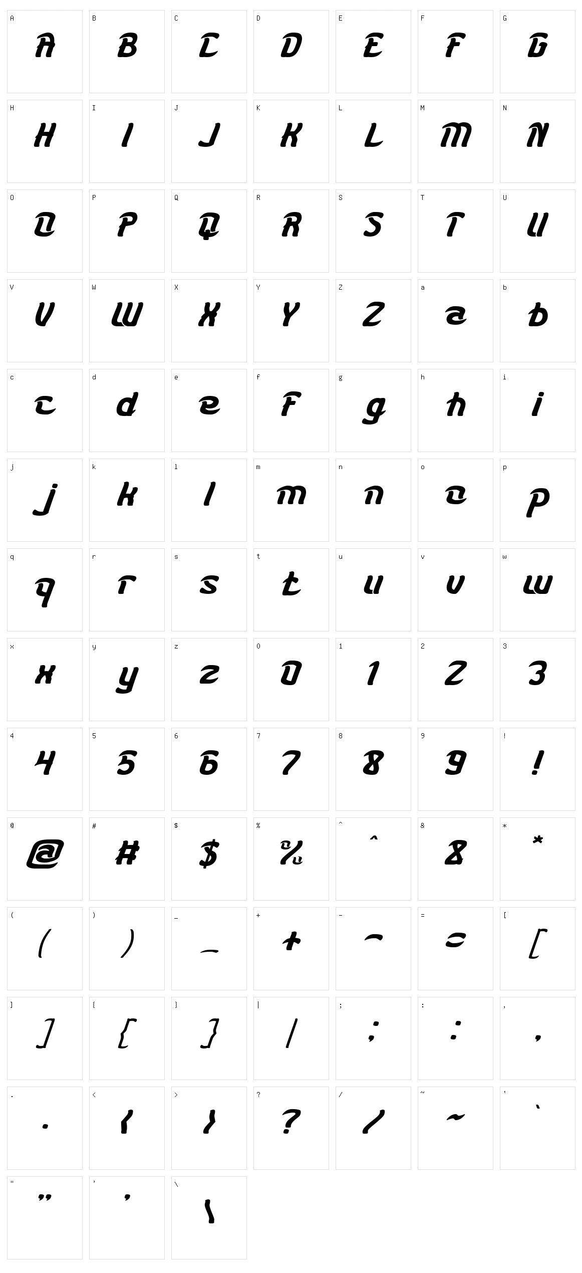 Karate Character Set