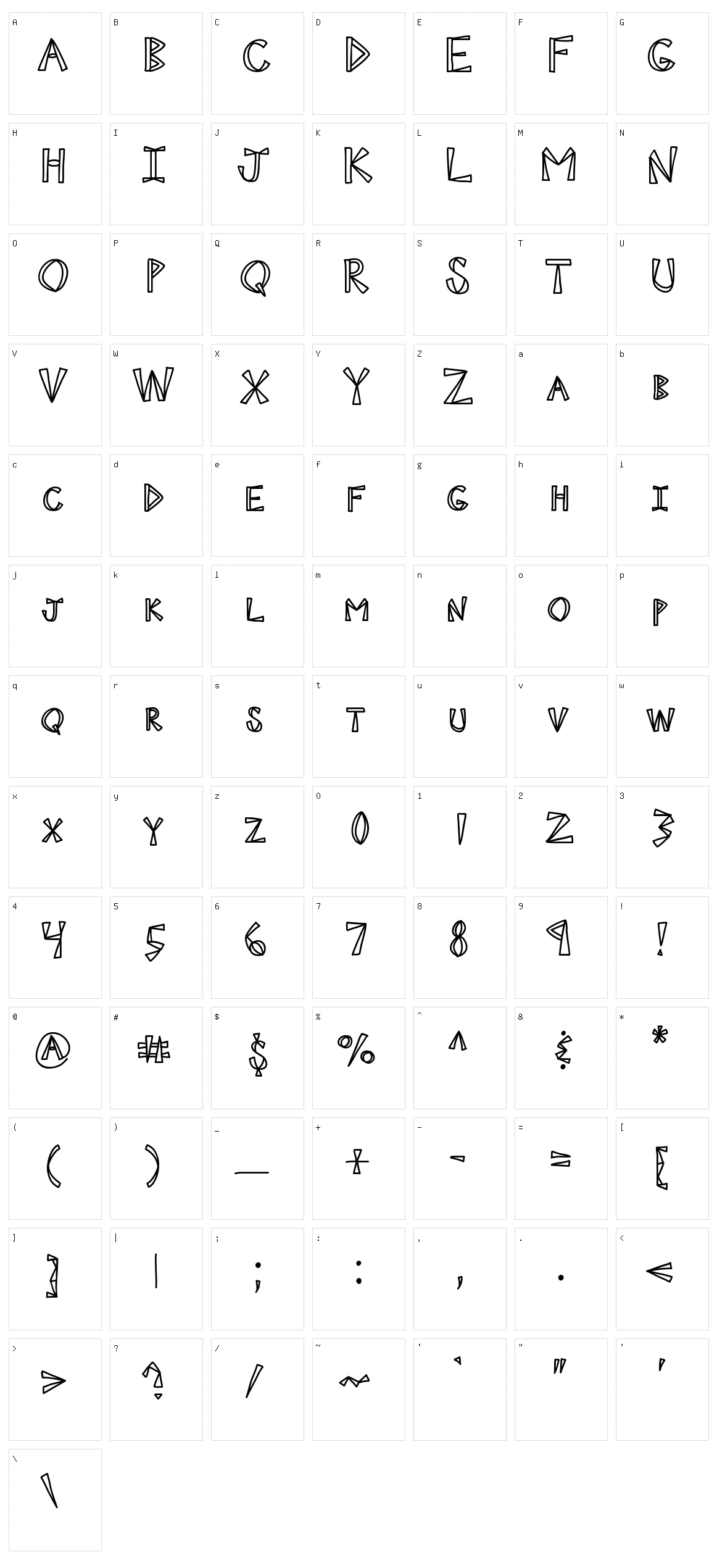 KB Ninja Power Character Set