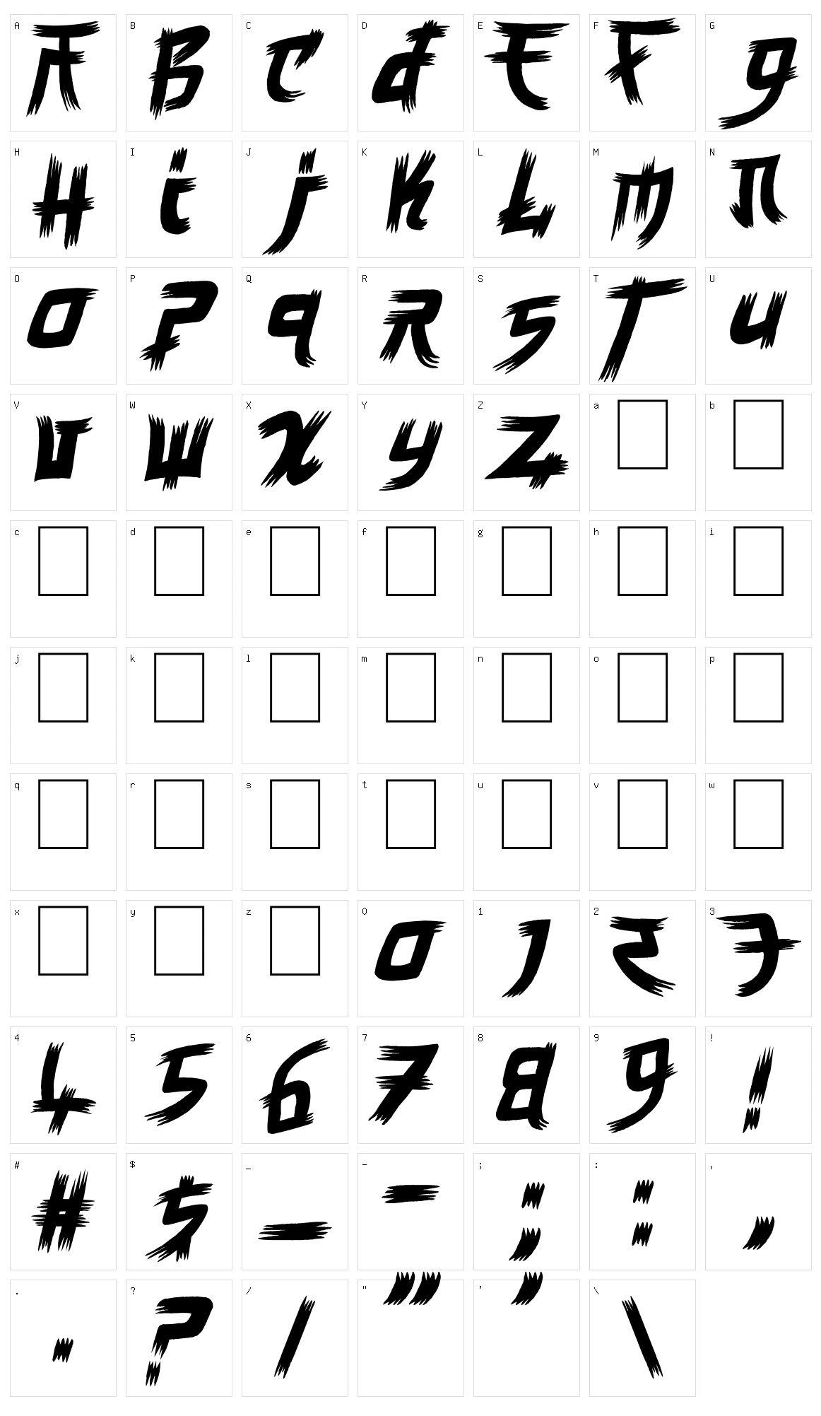 Manga Style Character Set