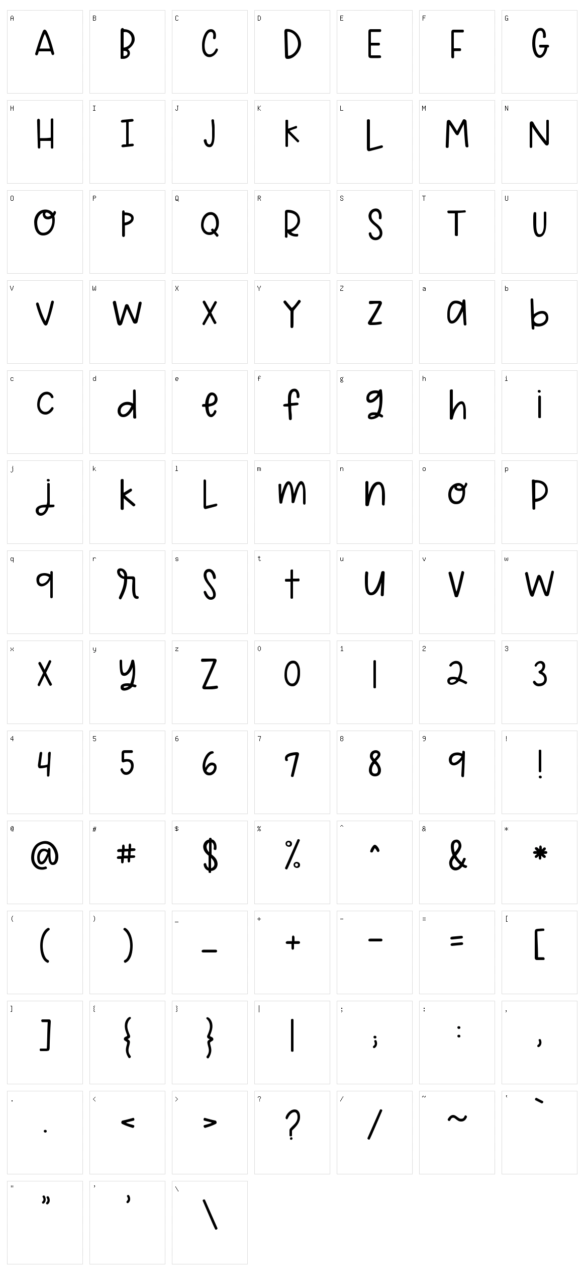 KG Head Above Water Character Set