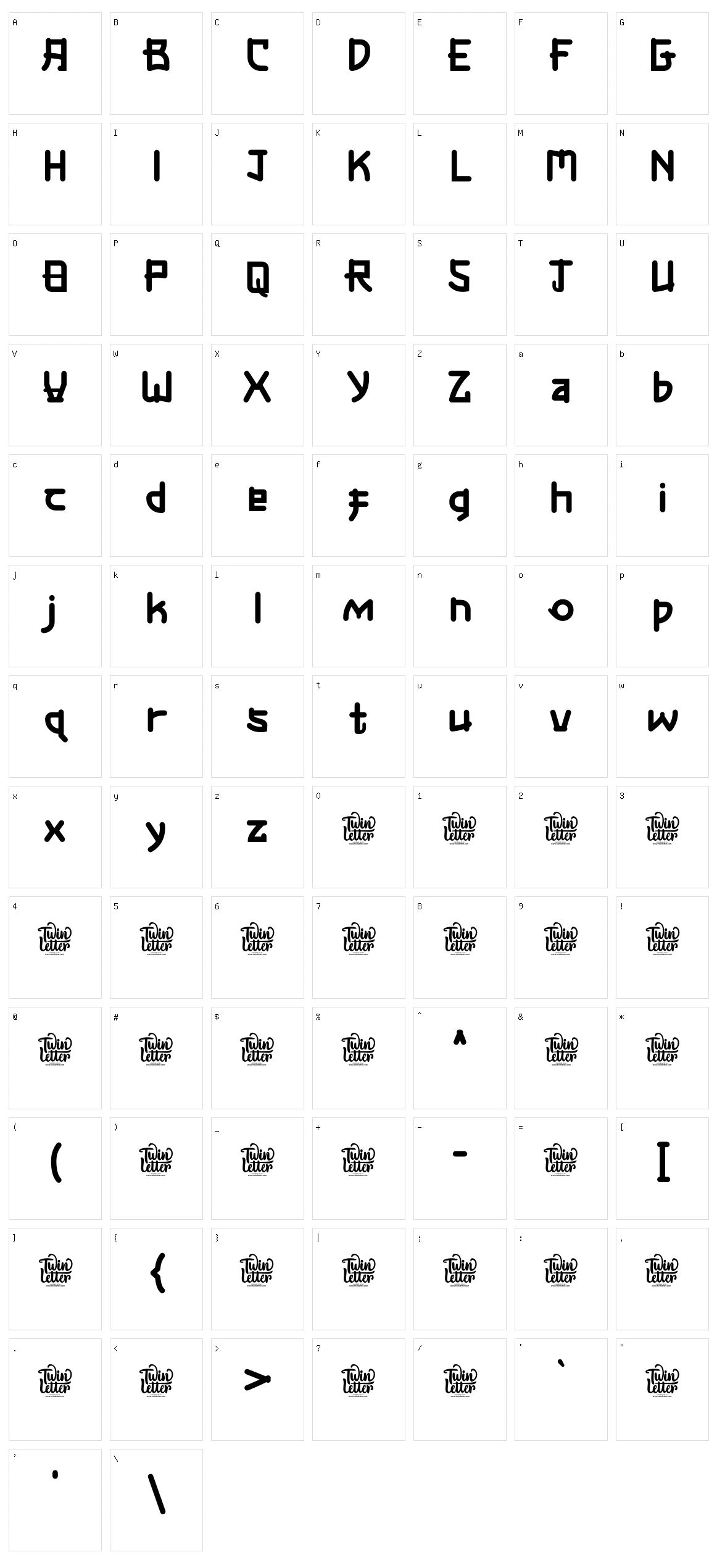 Nesuka Character Set