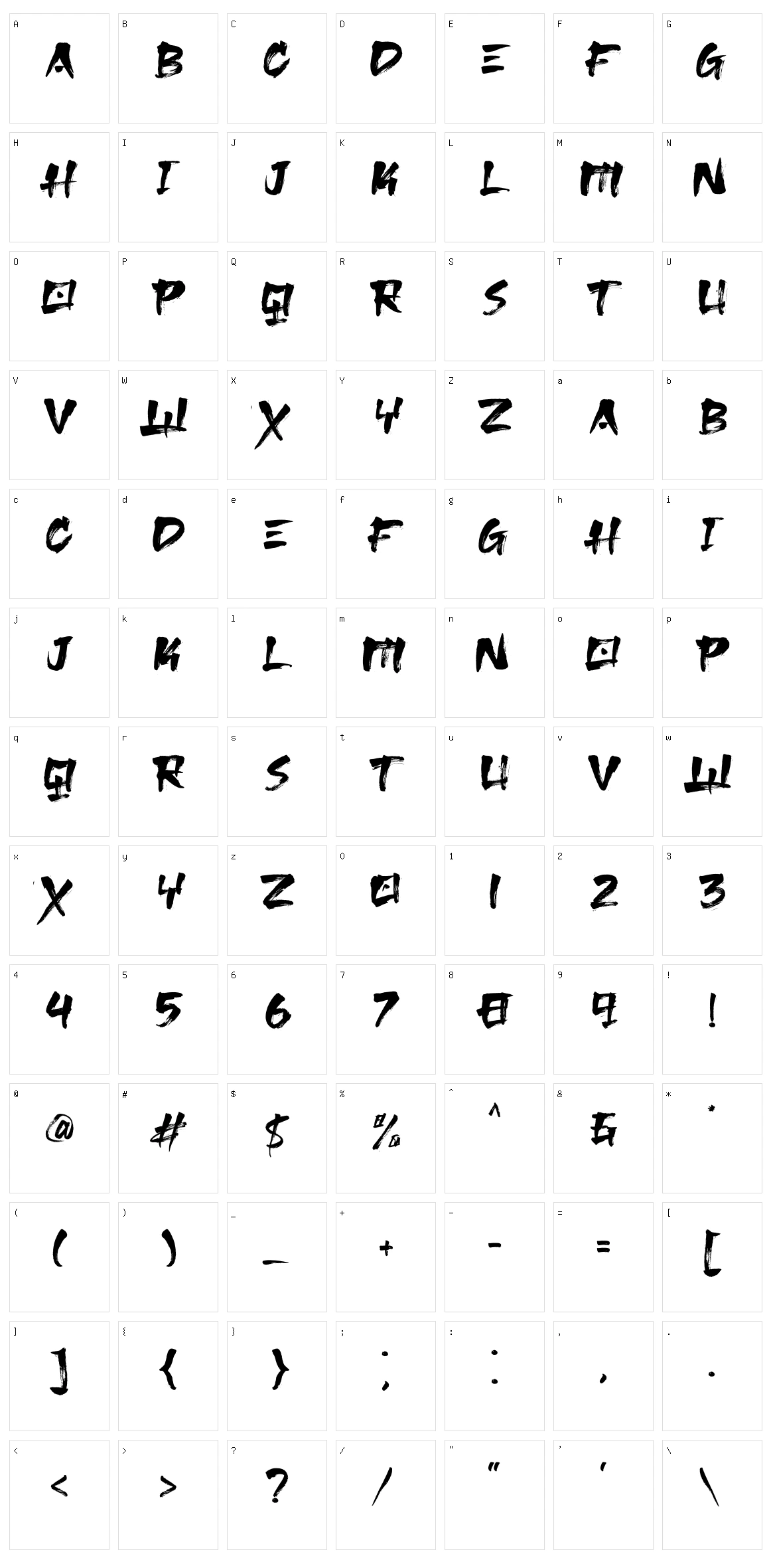 Osake Character Set