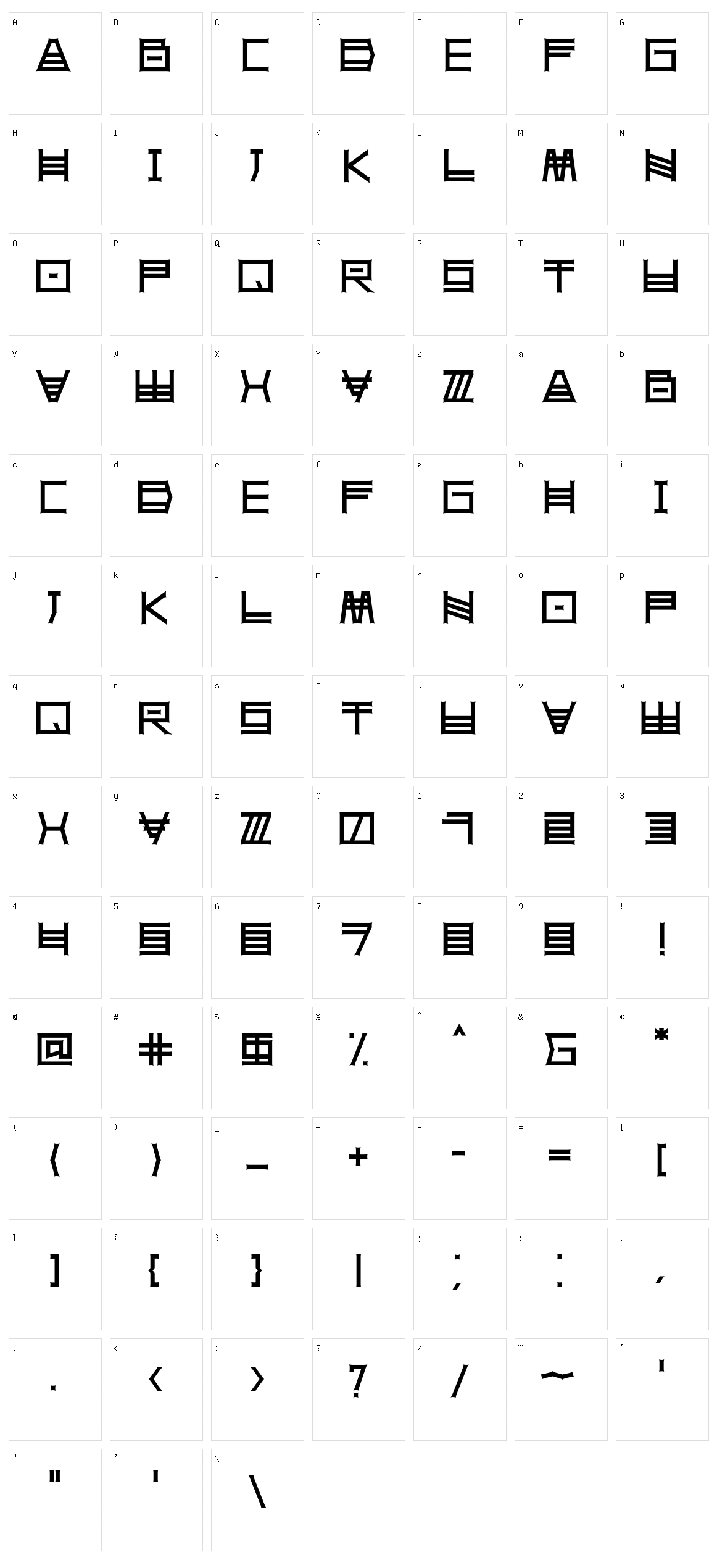 Sheru Pro Character Set