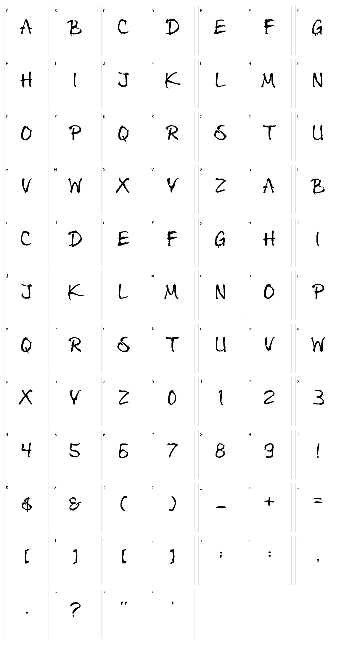 Shinrinyoku Character Set