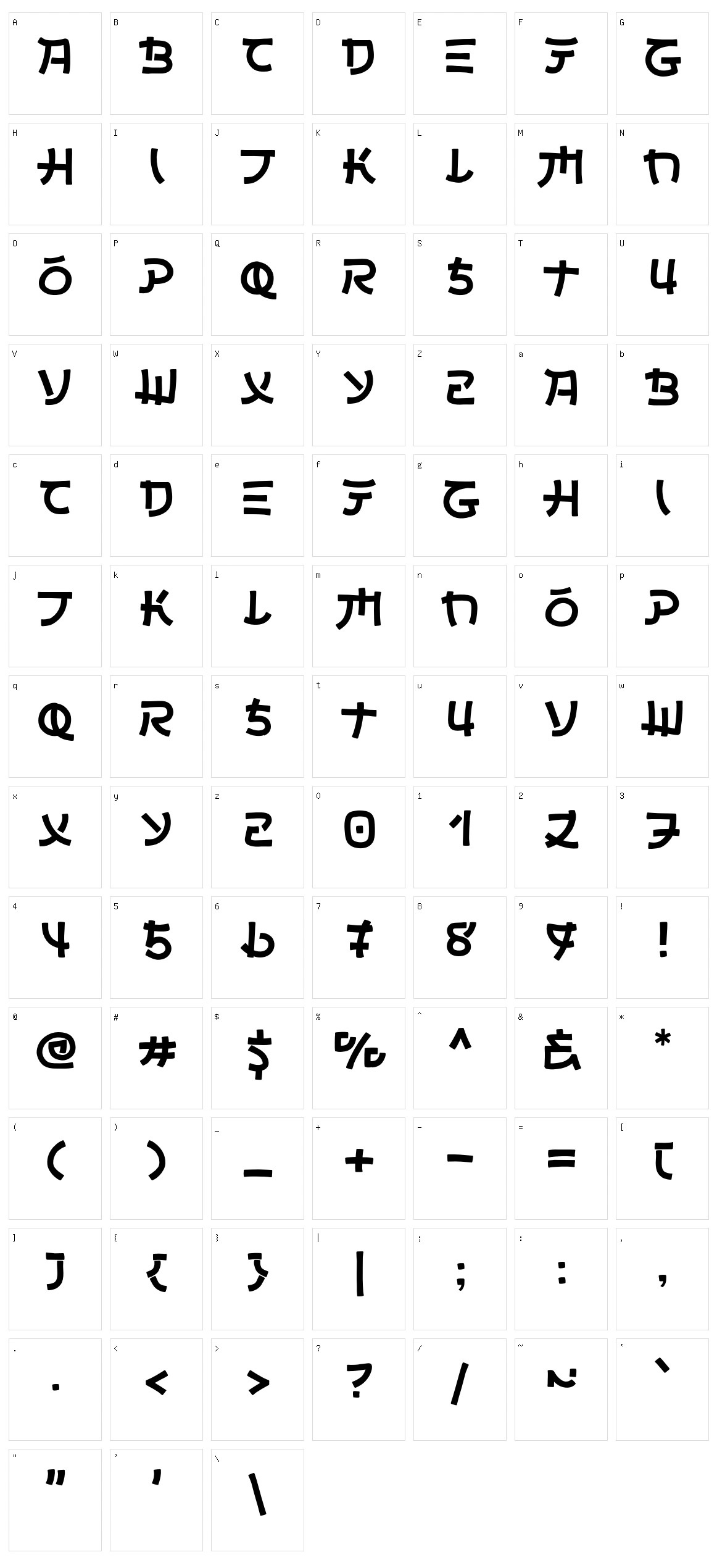 Sinosuke Character Set