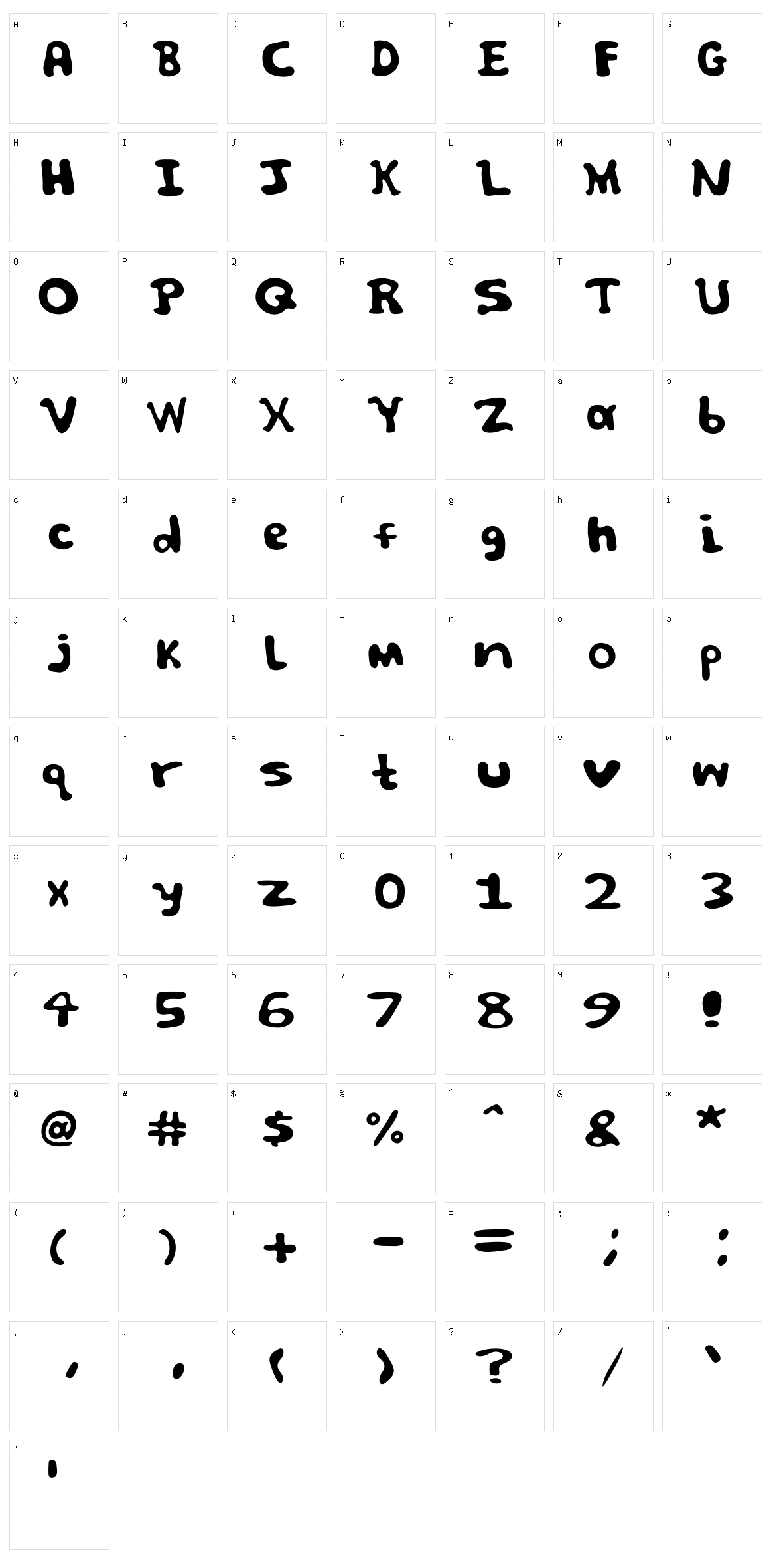 Spooky Character Set